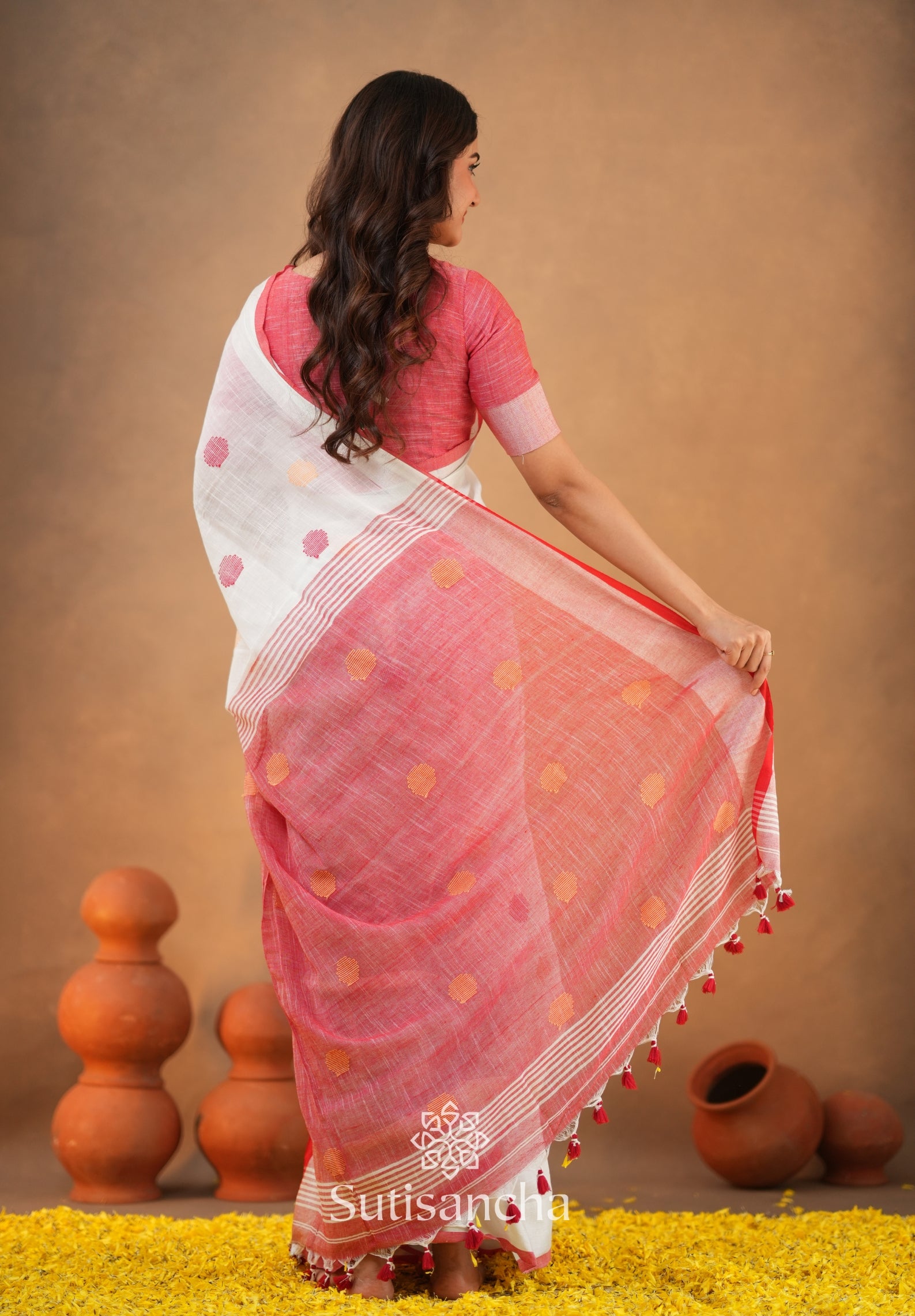 Sutisancha Woven Heritage Handloom Cotton Saree