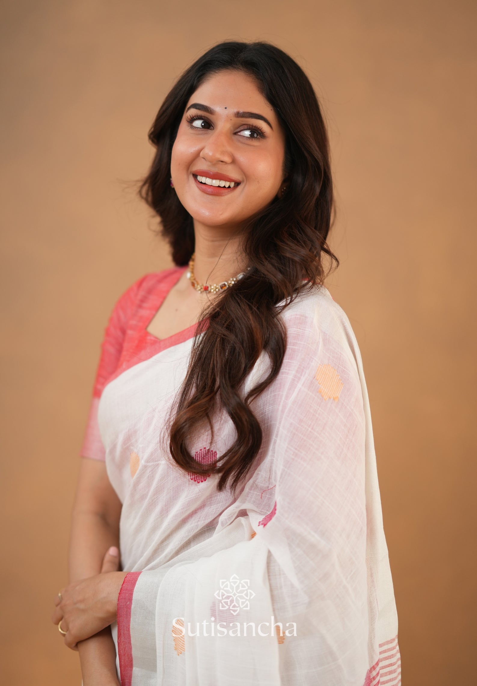 Sutisancha Woven Heritage Handloom Cotton Saree