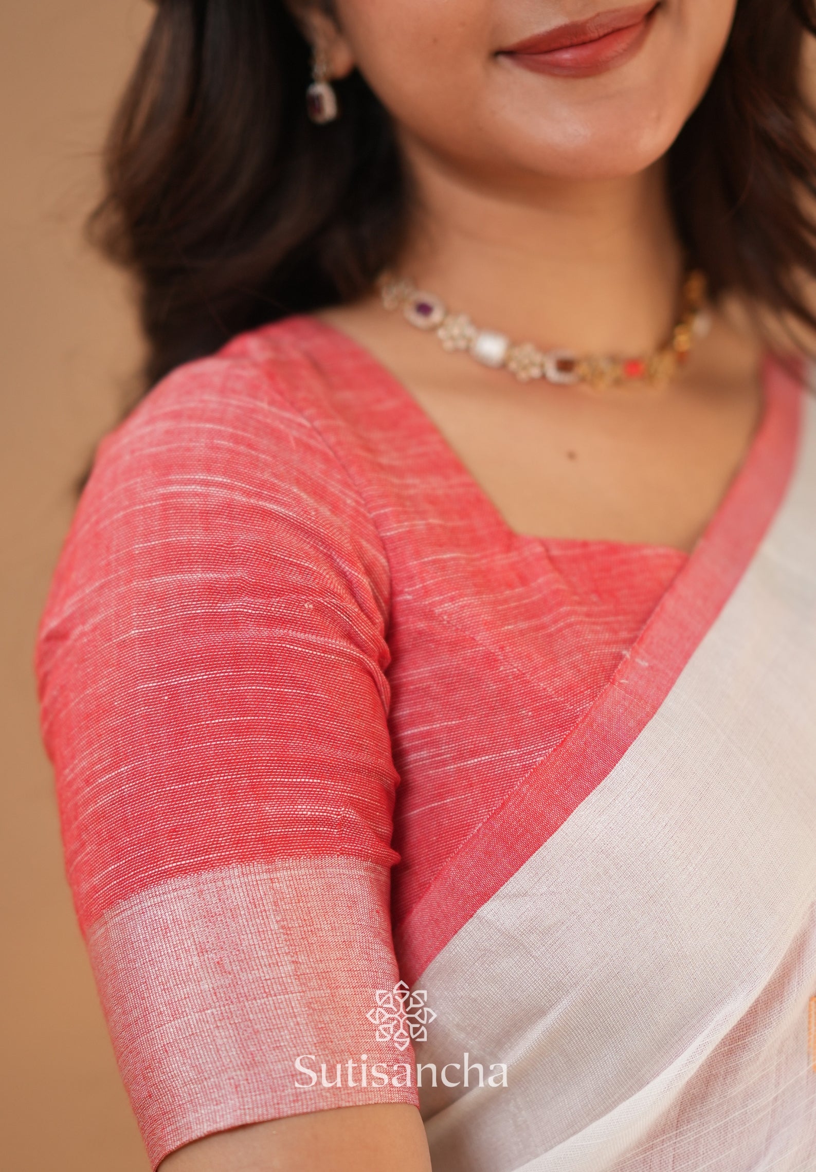 Sutisancha Woven Heritage Handloom Cotton Saree