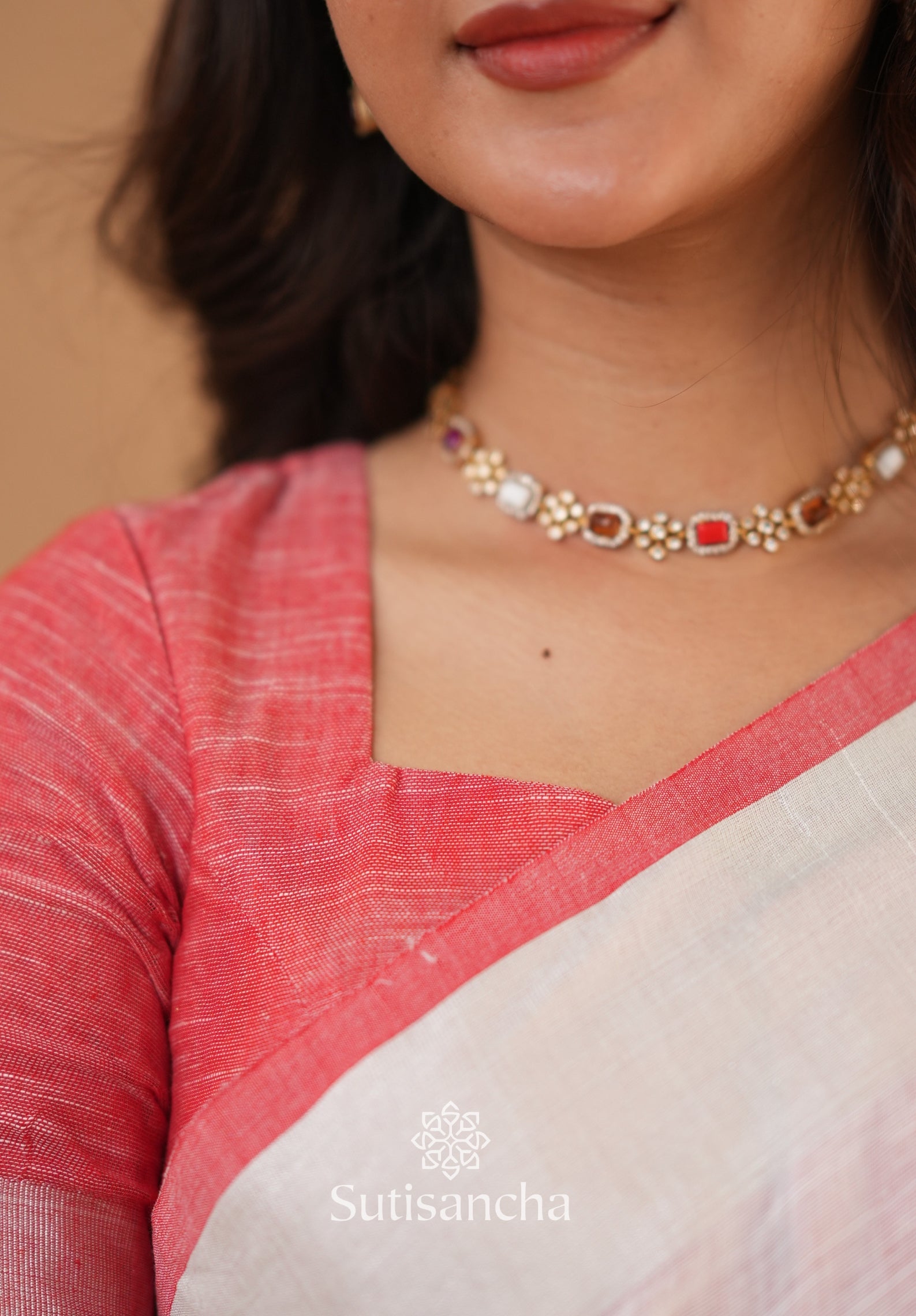 Sutisancha Woven Heritage Handloom Cotton Saree