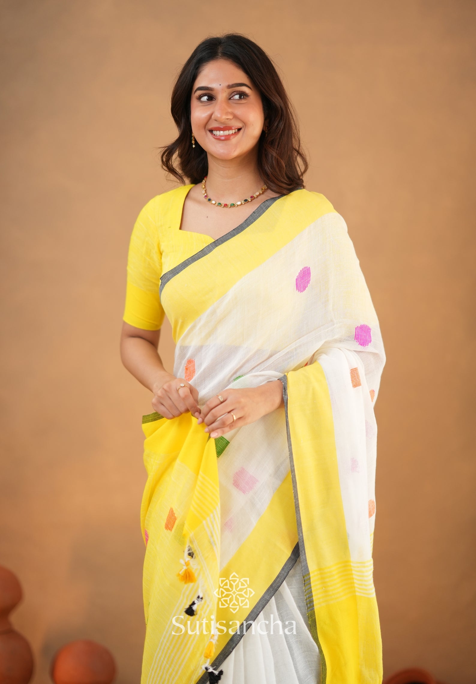 Sutisancha Woven Heritage Handloom Cotton Saree