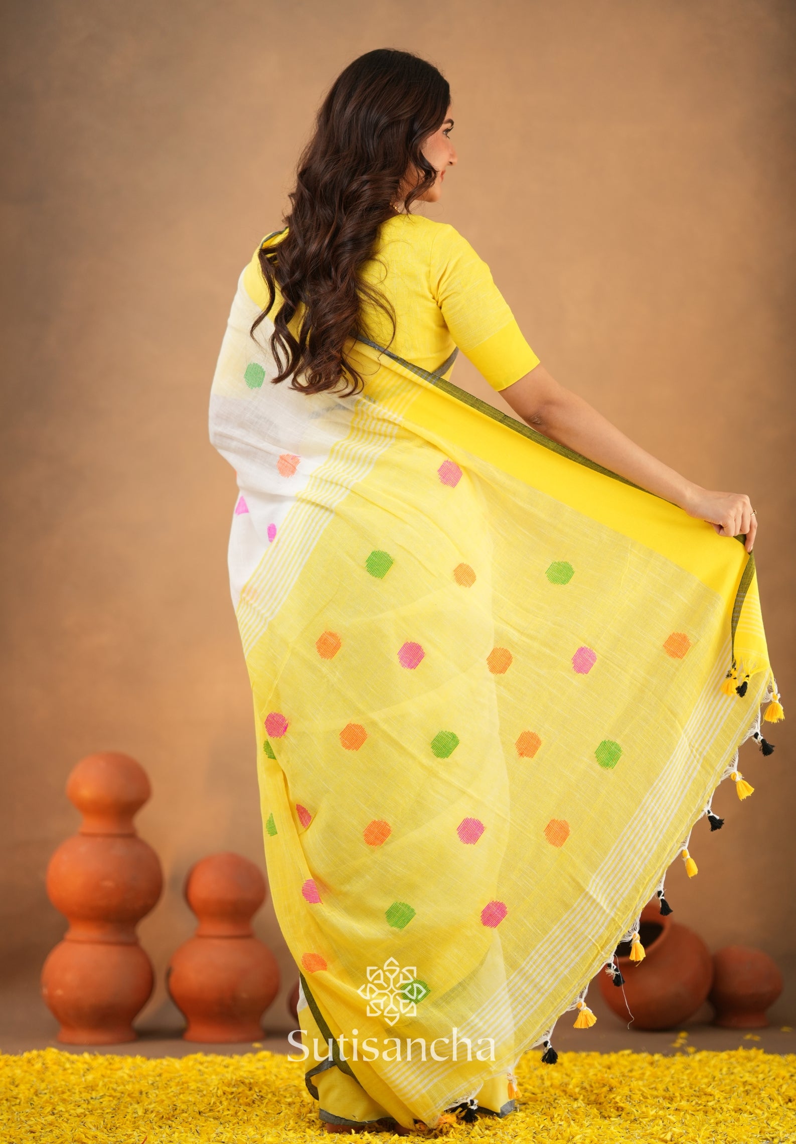 Sutisancha Woven Heritage Handloom Cotton Saree