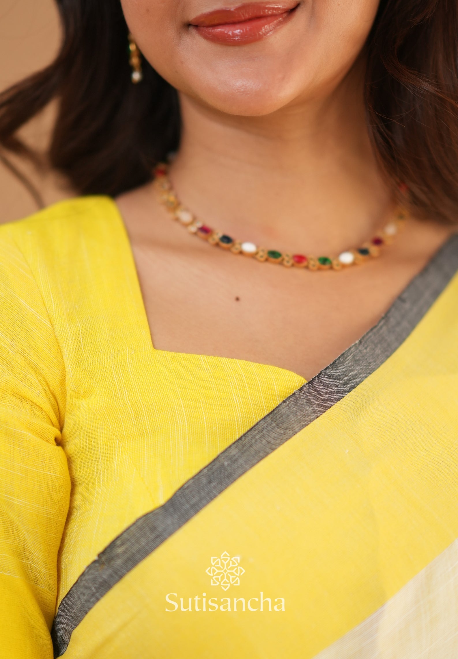 Sutisancha Woven Heritage Handloom Cotton Saree