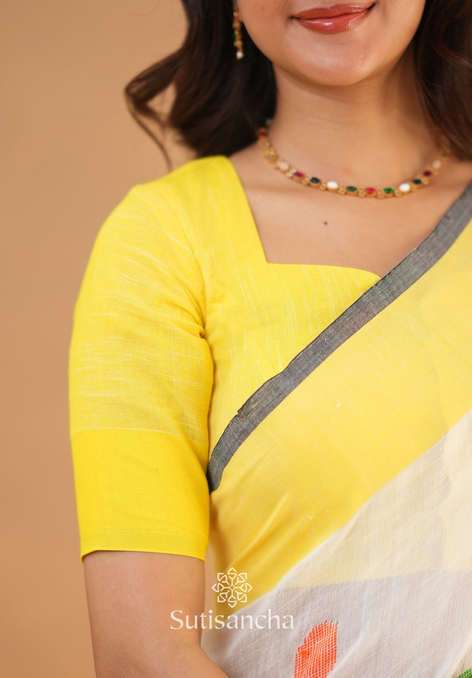 Sutisancha Woven Heritage Handloom Cotton Saree