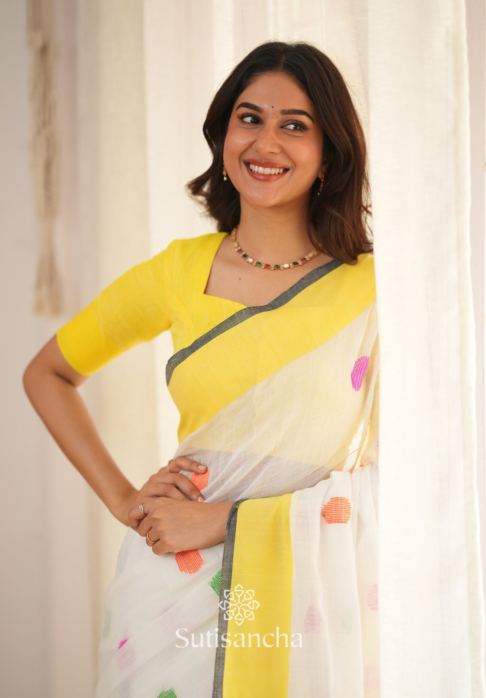 Sutisancha Woven Heritage Handloom Cotton Saree