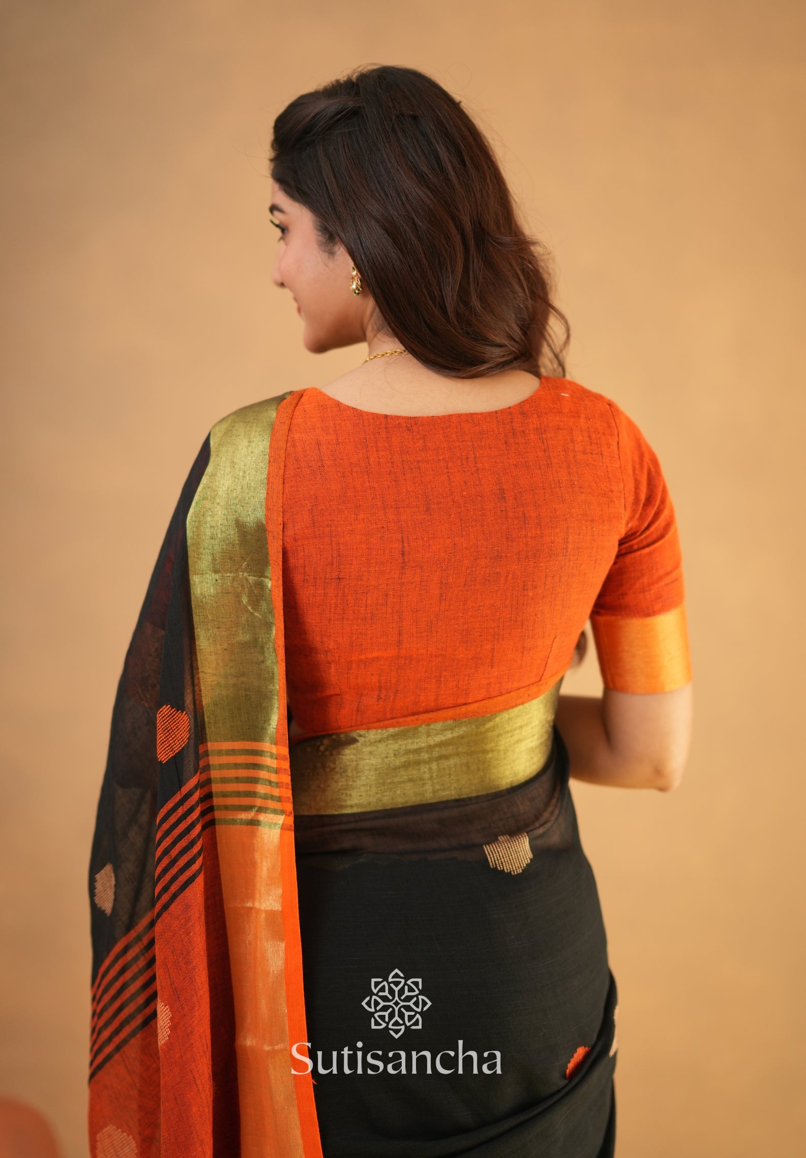 Sutisancha Woven Heritage Handloom Cotton Saree