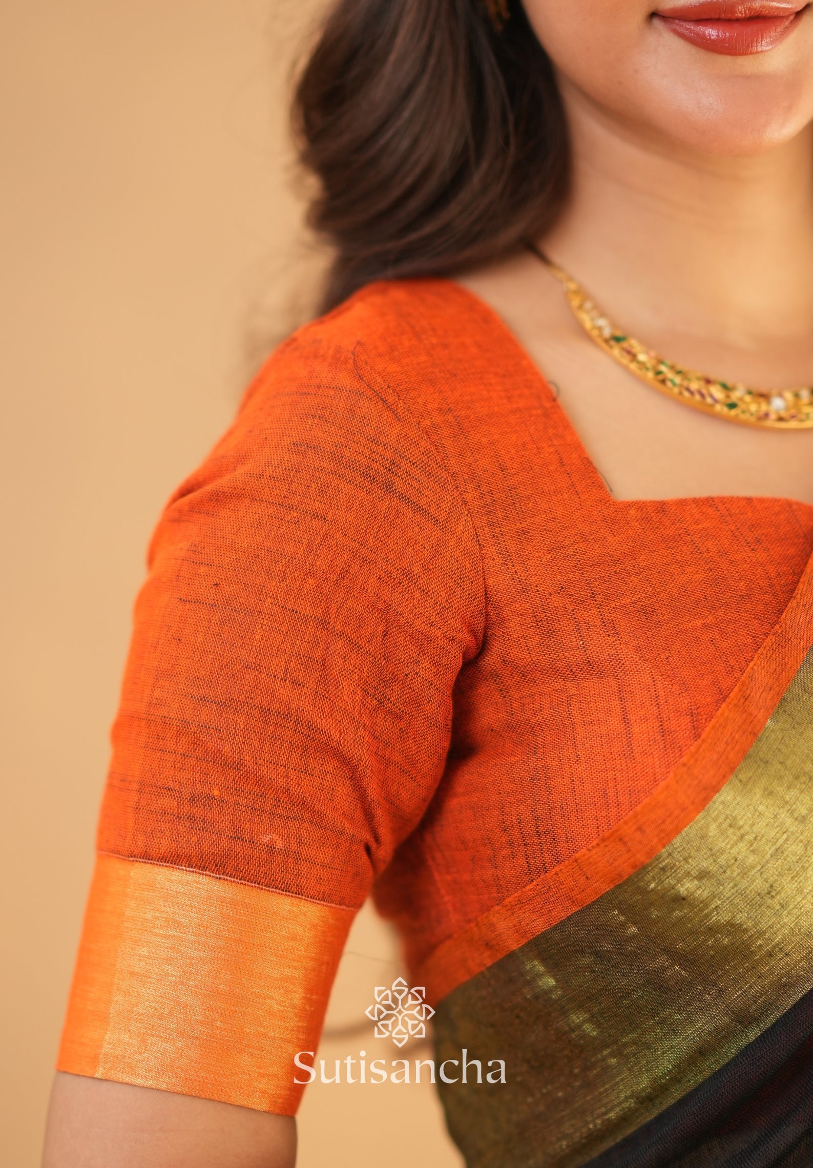 Sutisancha Woven Heritage Handloom Cotton Saree