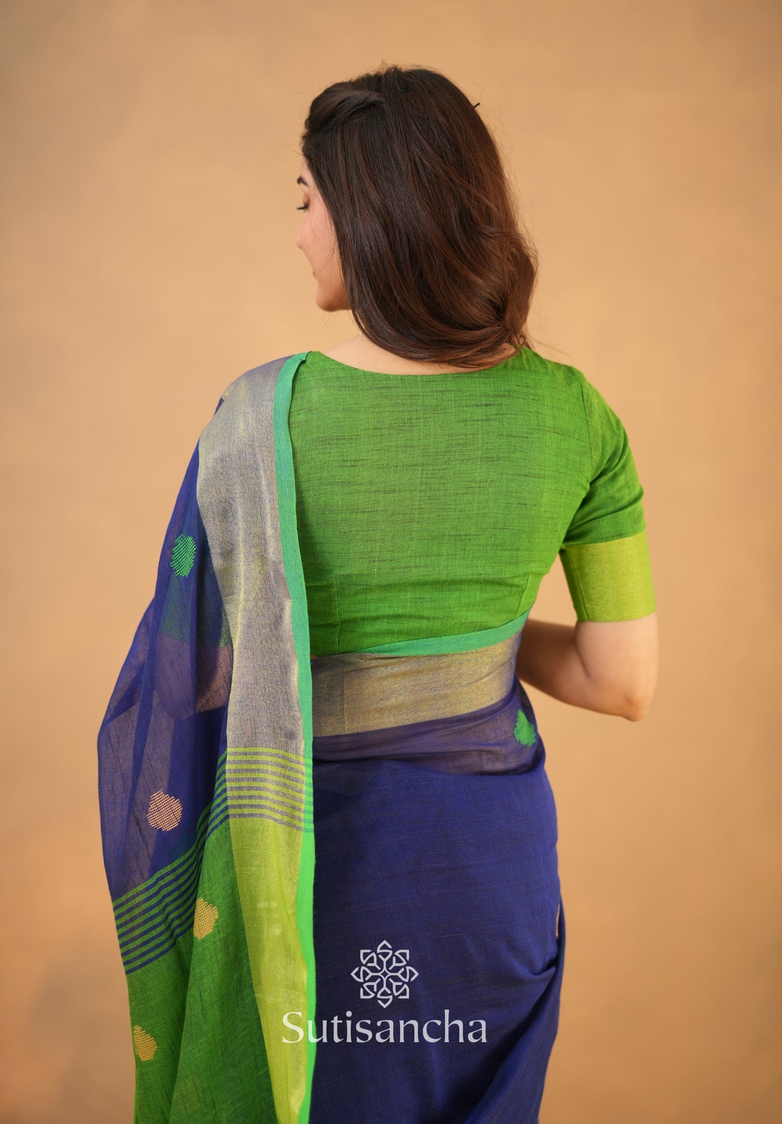 Sutisancha Woven Heritage Handloom Cotton Saree