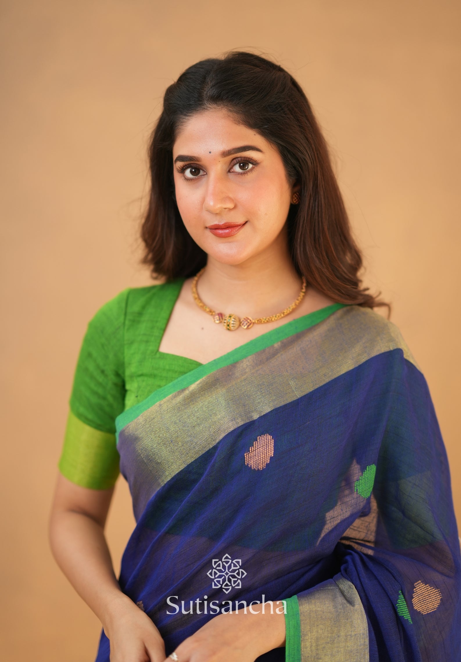 Sutisancha Woven Heritage Handloom Cotton Saree