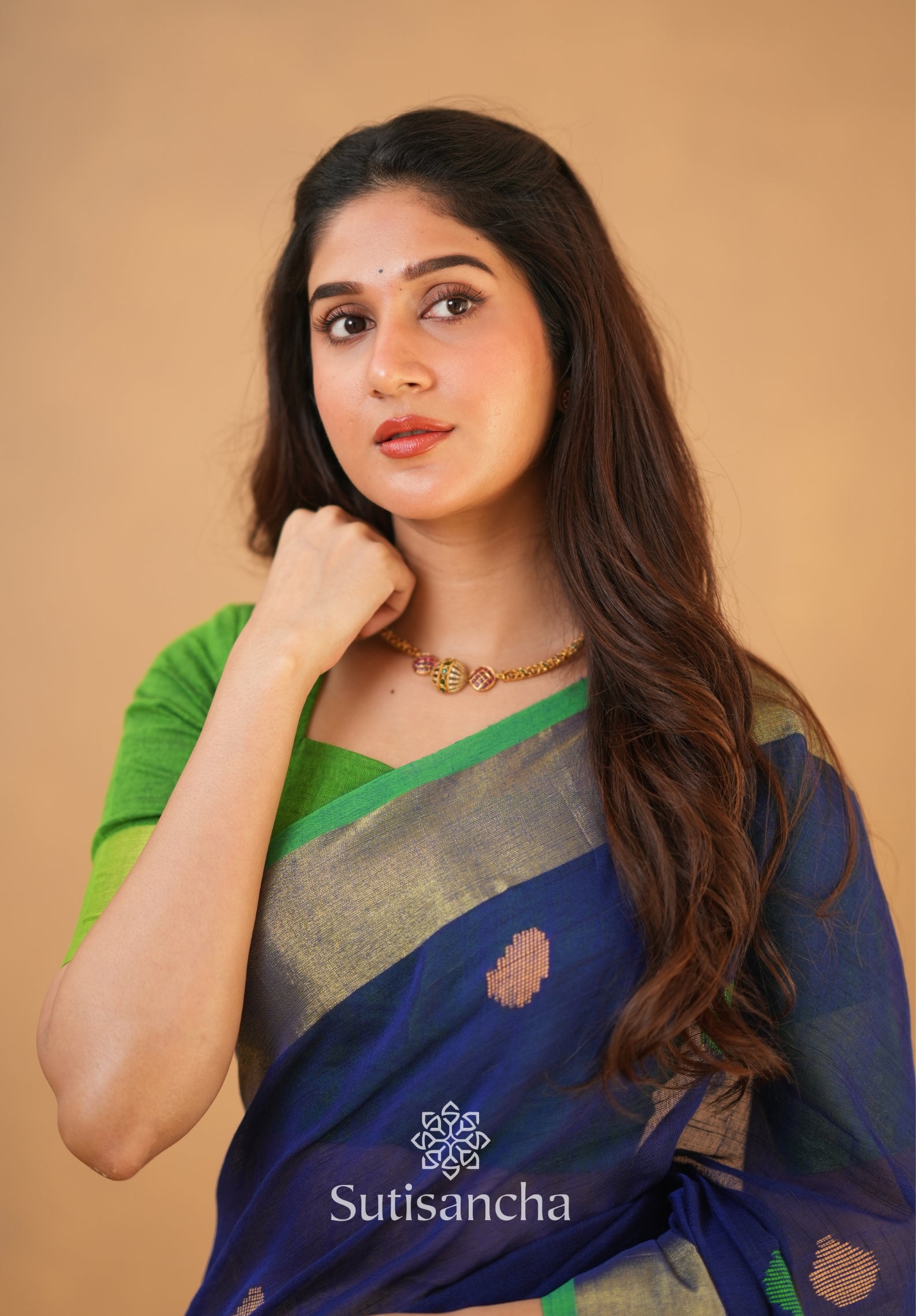 Sutisancha Woven Heritage Handloom Cotton Saree