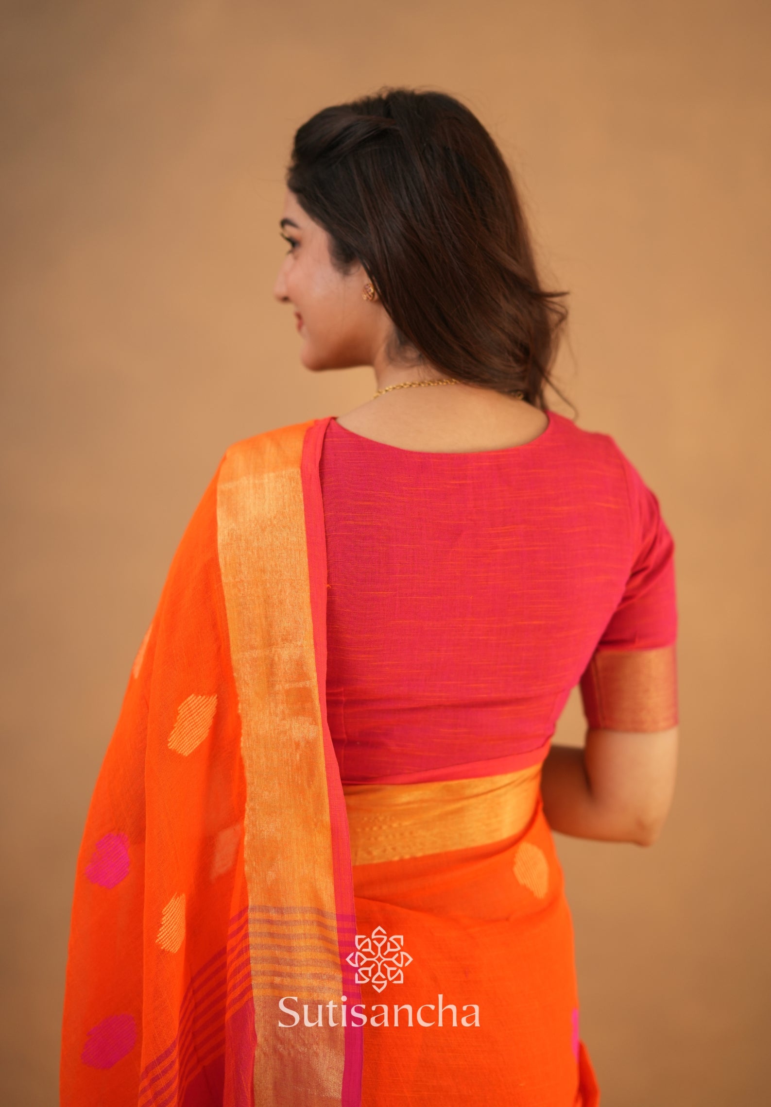 Sutisancha Woven Heritage Handloom Cotton Saree