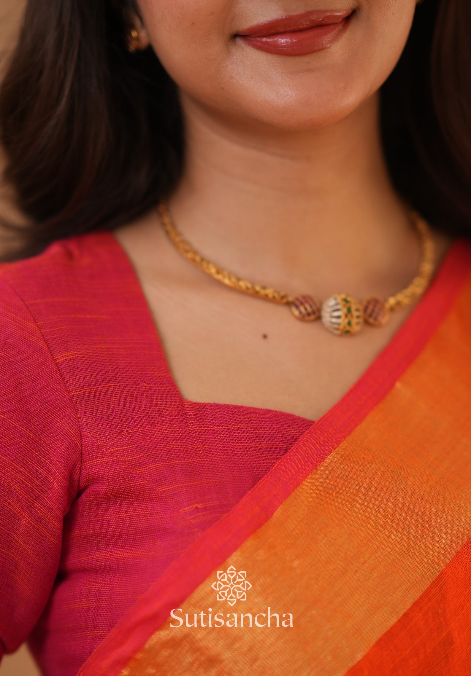 Sutisancha Woven Heritage Handloom Cotton Saree