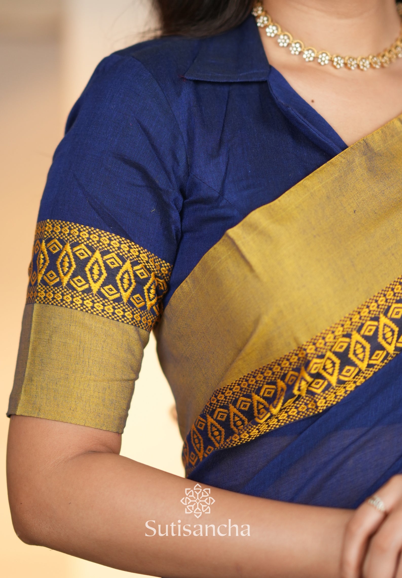 Timeless Weave Bengal Cotton Saree by Sutisancha