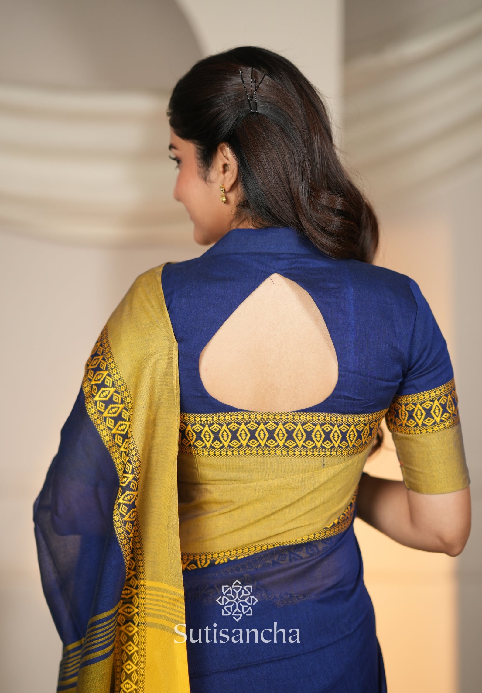 Timeless Weave Bengal Cotton Saree by Sutisancha