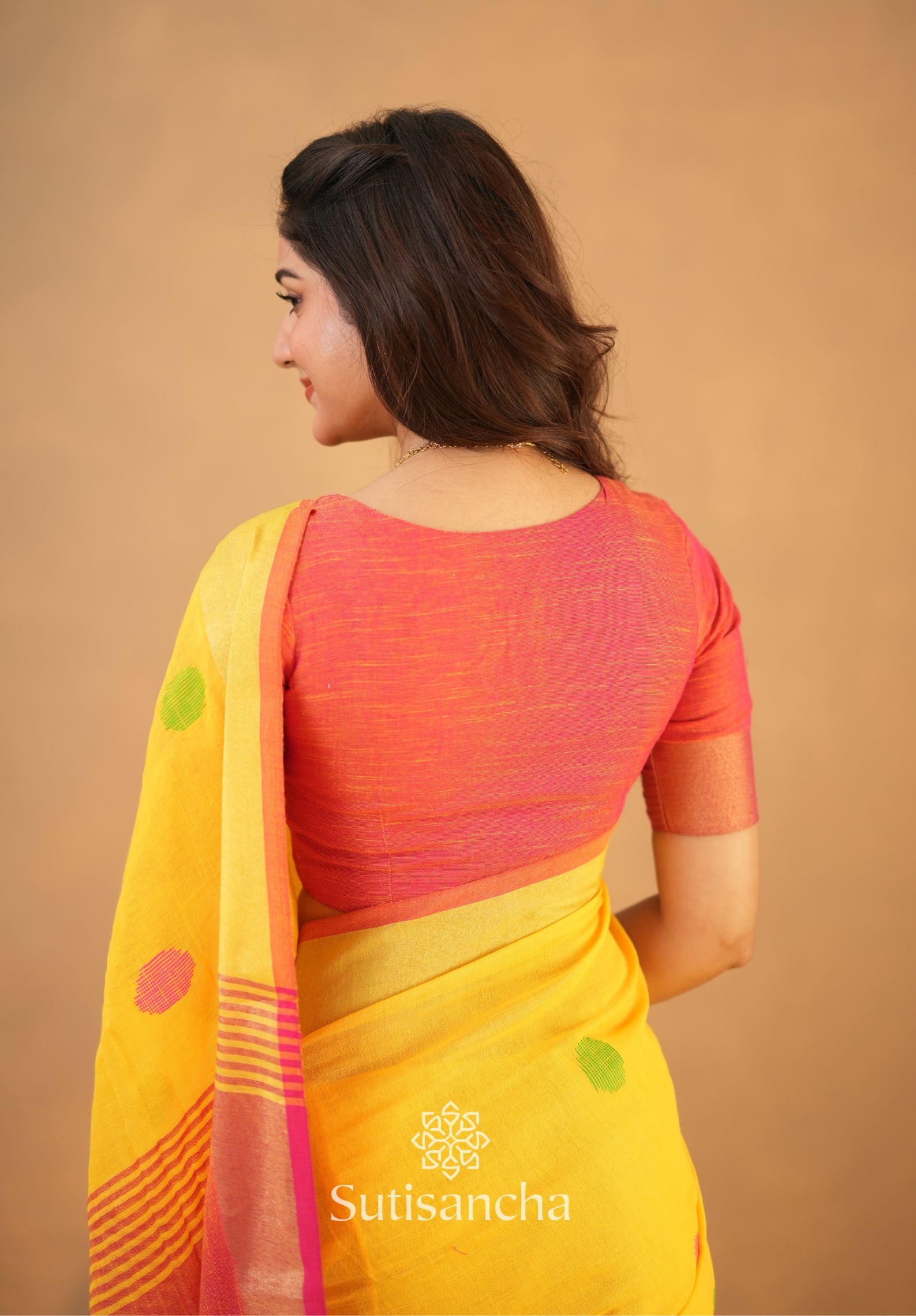 Sutisancha Woven Heritage Handloom Cotton Saree