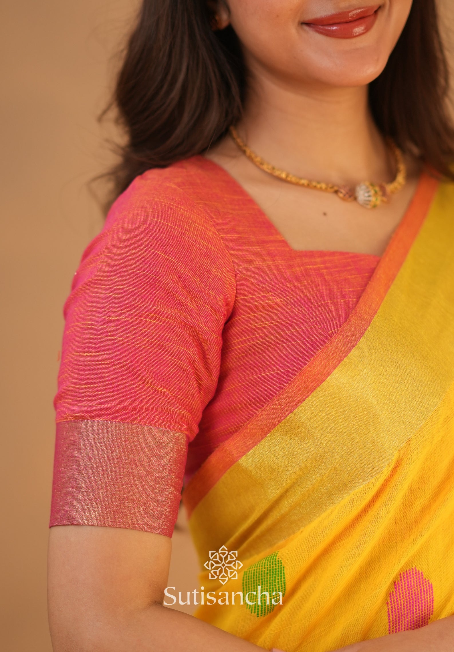 Sutisancha Woven Heritage Handloom Cotton Saree