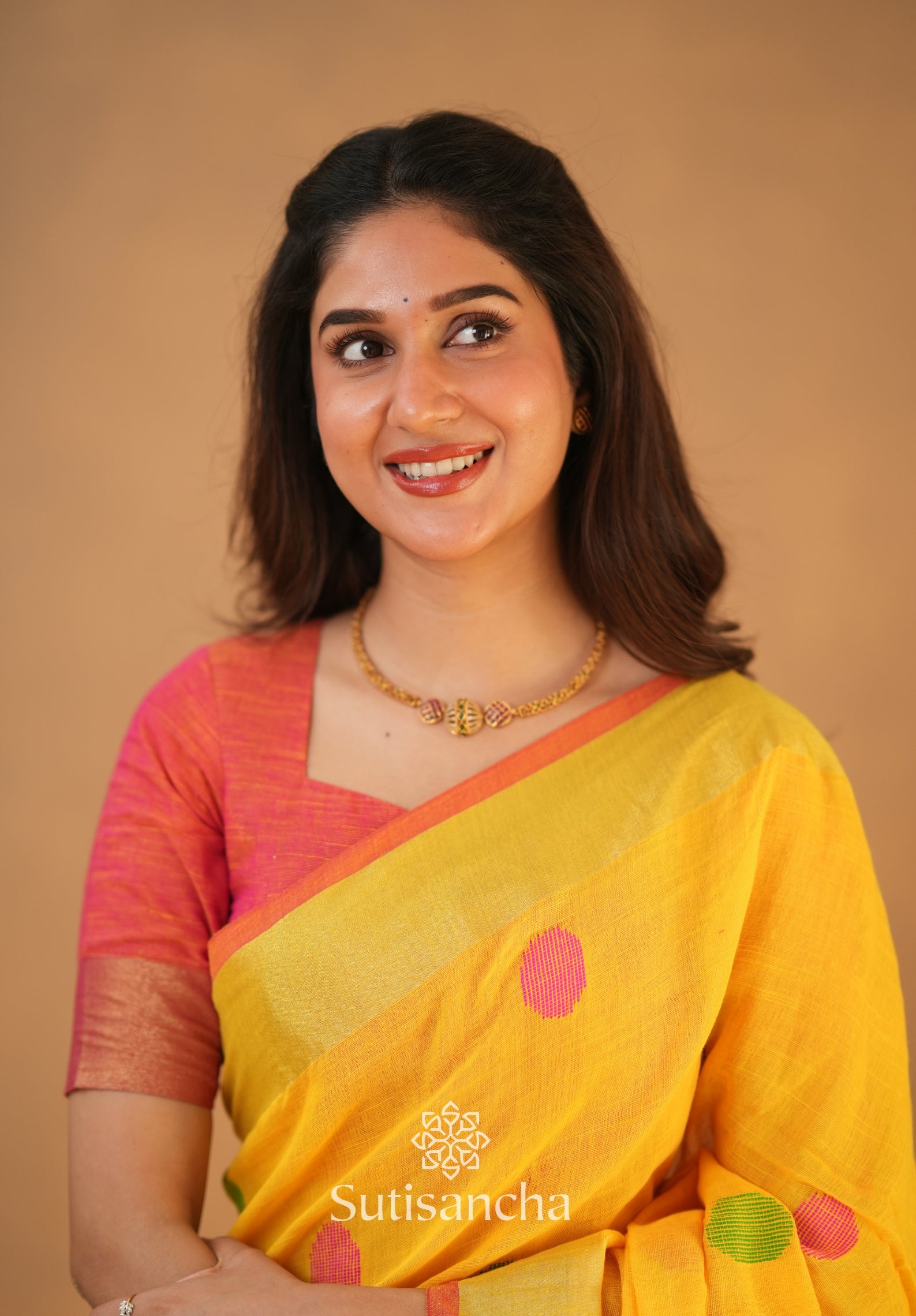 Sutisancha Woven Heritage Handloom Cotton Saree