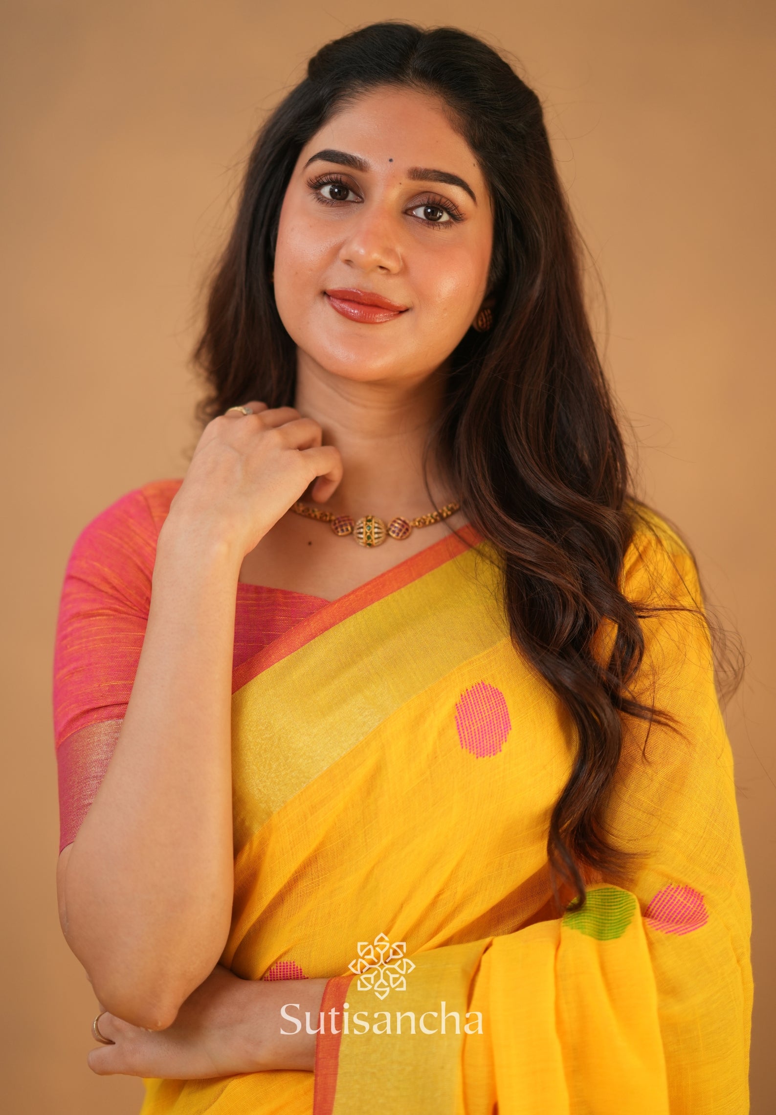 Sutisancha Woven Heritage Handloom Cotton Saree