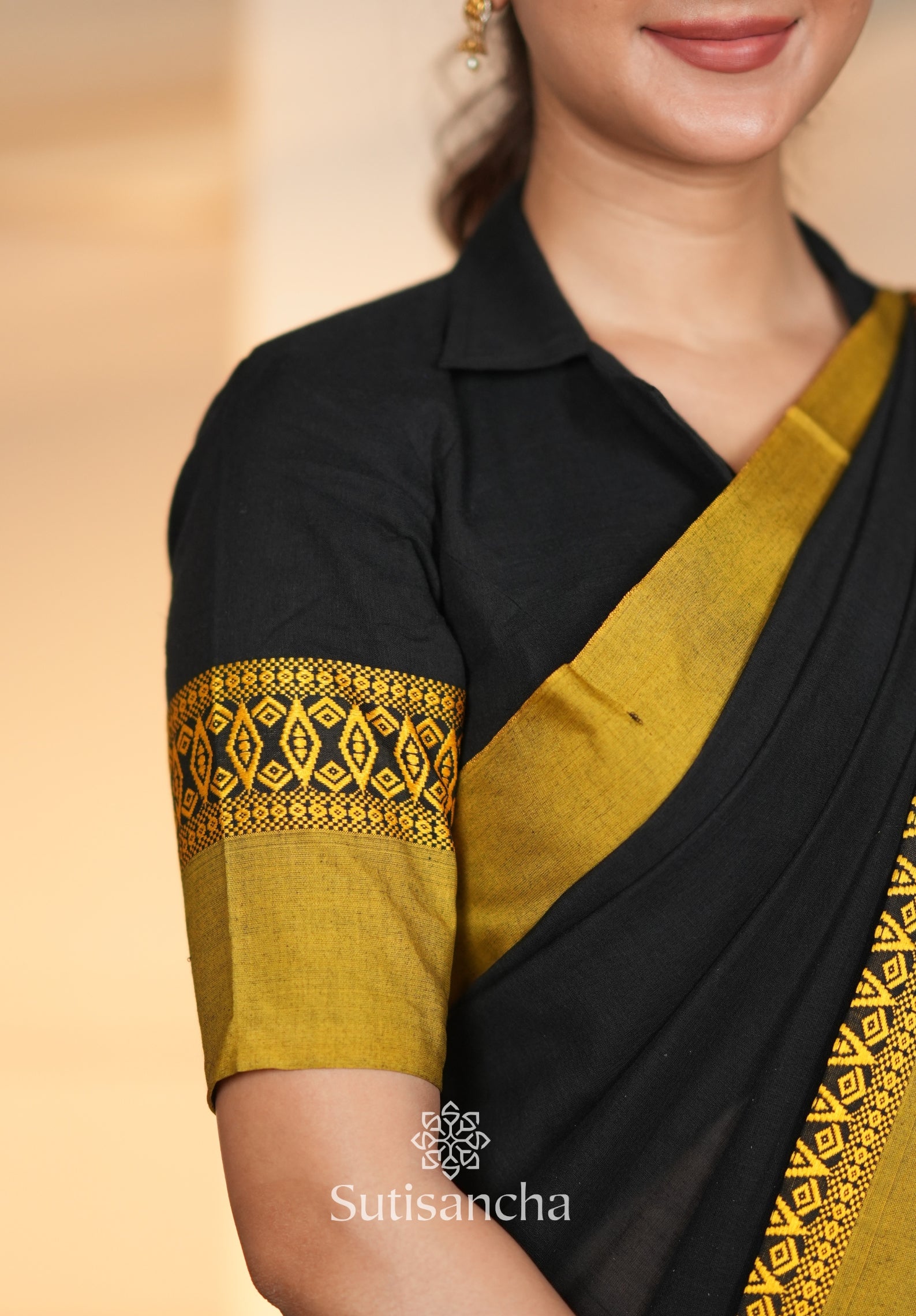 Timeless Weave Bengal Cotton Saree by Sutisancha