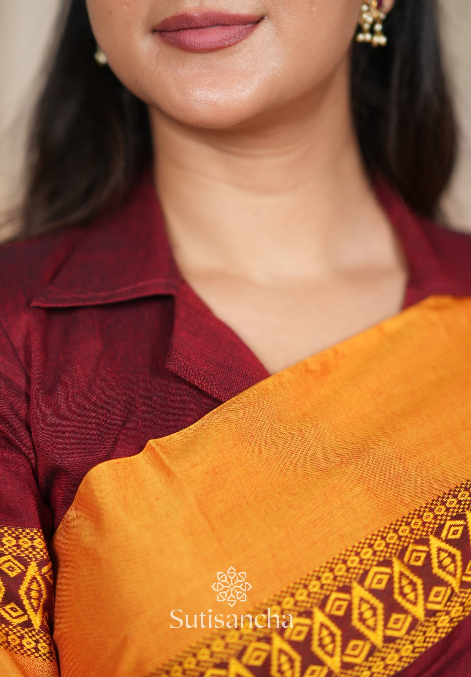 Timeless Weave Bengal Cotton Saree by Sutisancha