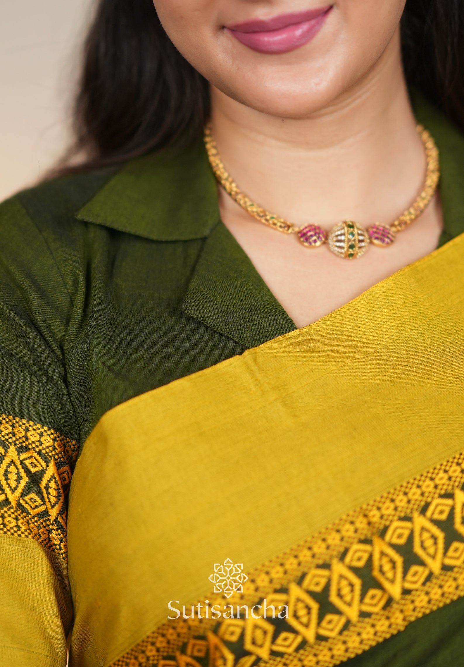 Timeless Weave Bengal Cotton Saree by Sutisancha