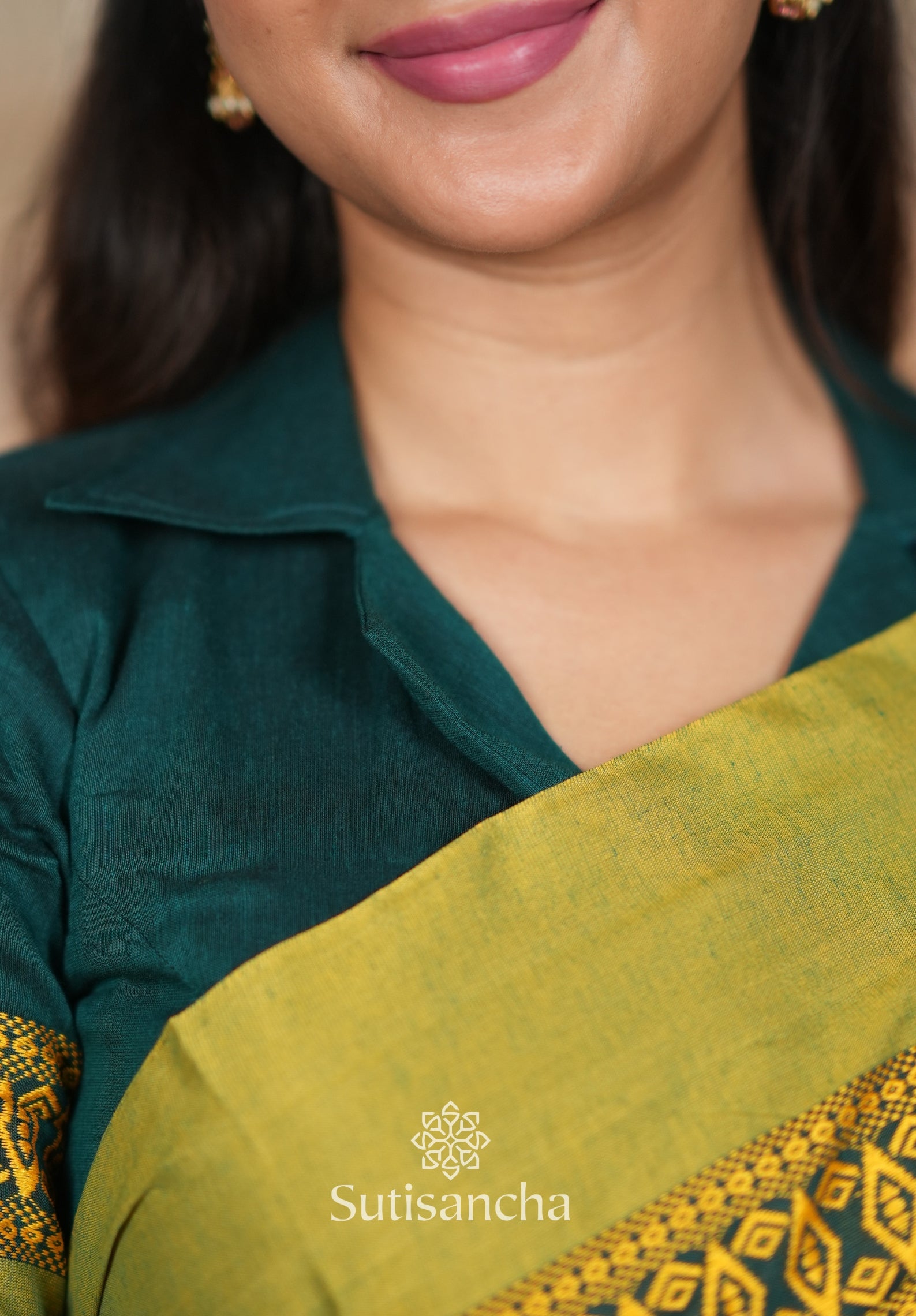 Timeless Weave Bengal Cotton Saree by Sutisancha