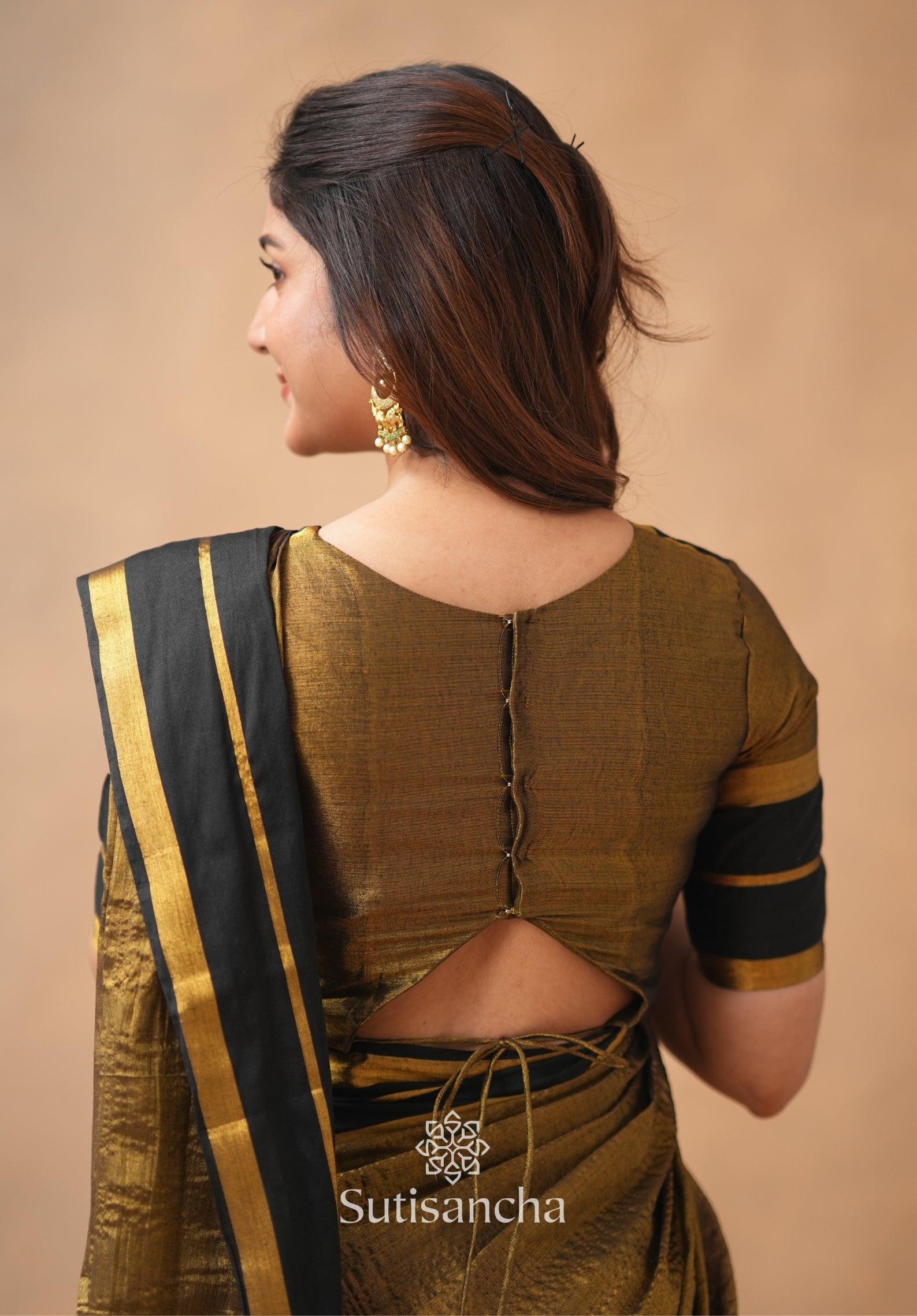 Soft Sheen Tissue Cotton Saree with Fluid Drape