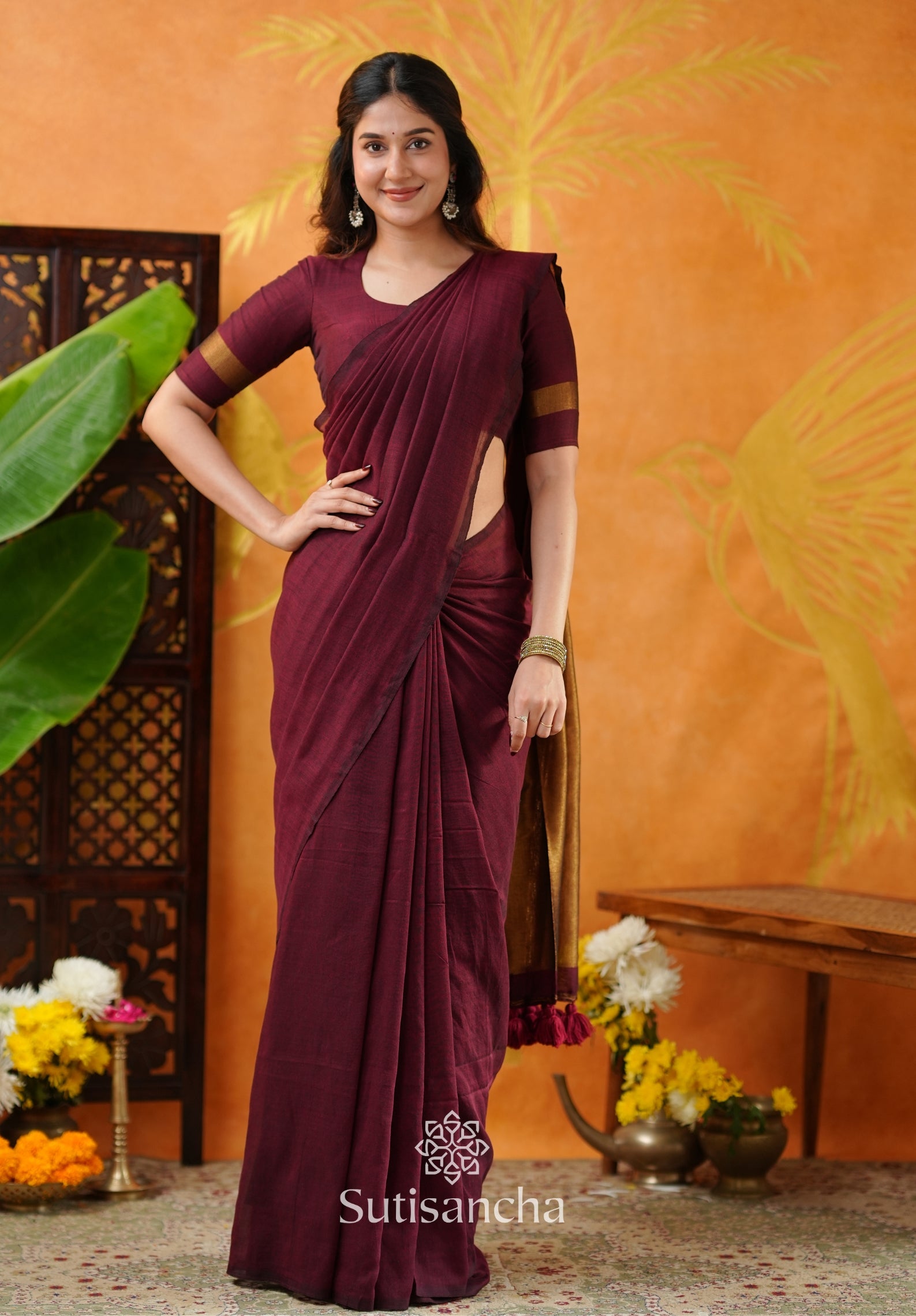 Tradition Touch Khadi Cotton Saree