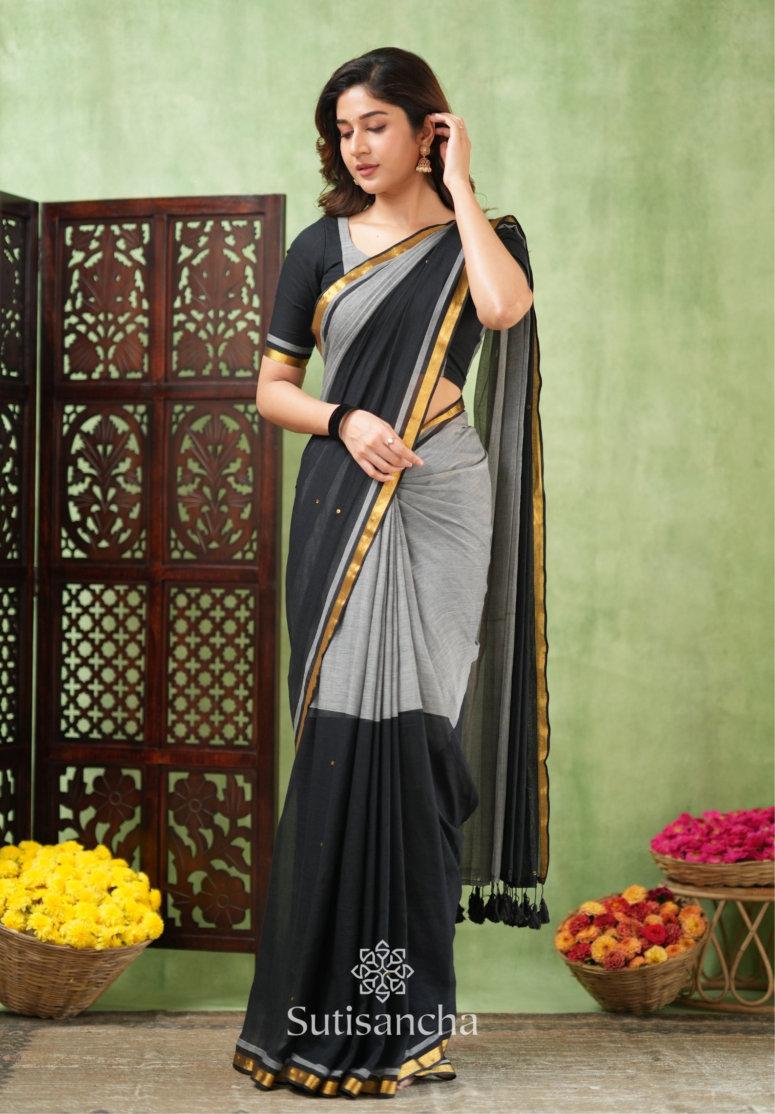 Regal Border Mul Cotton Saree