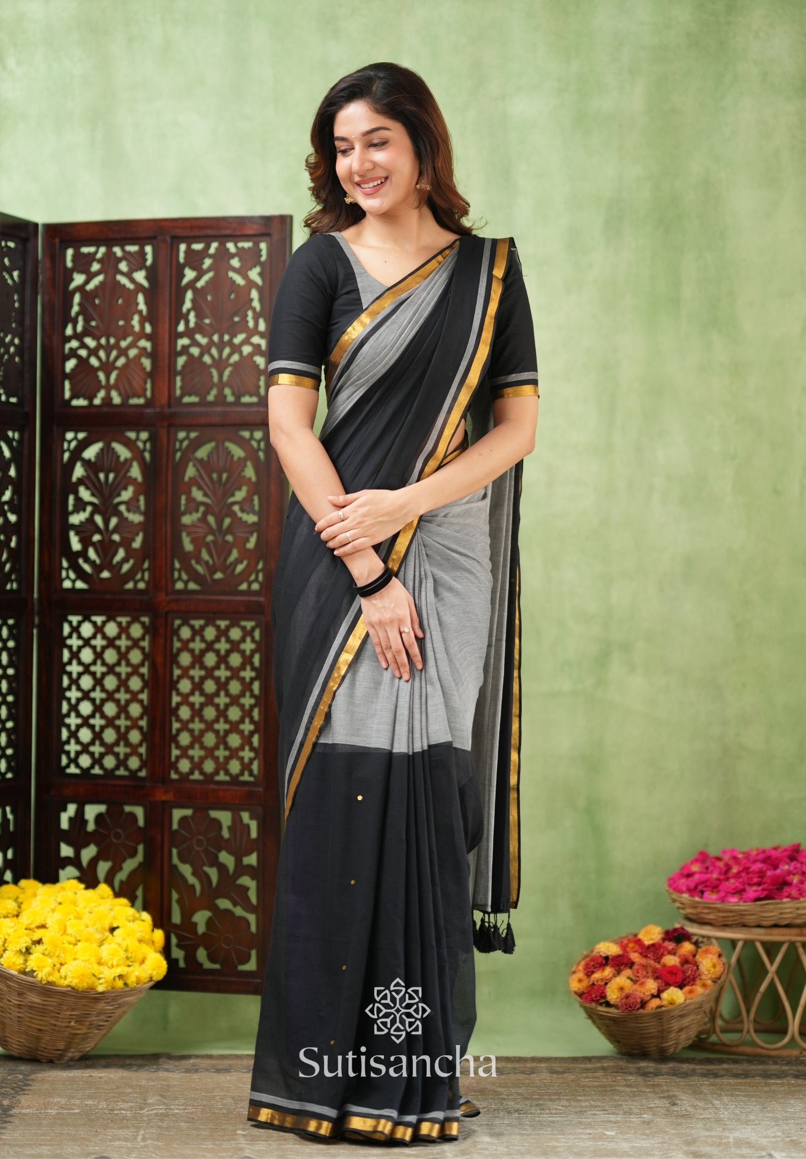 Regal Border Mul Cotton Saree