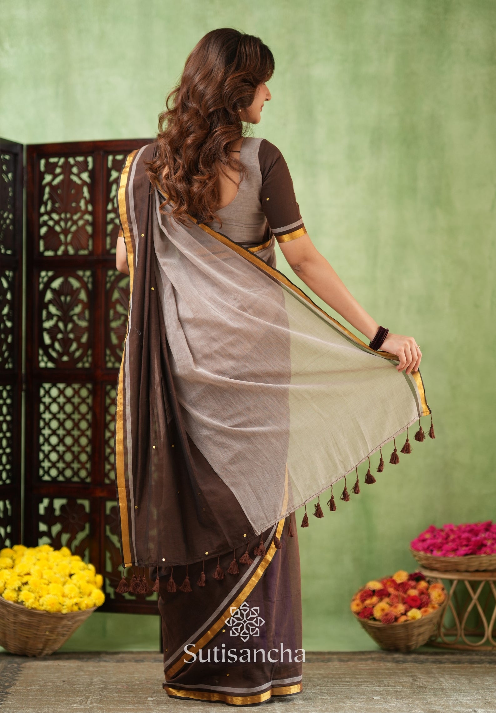 Regal Border Mul Cotton Saree