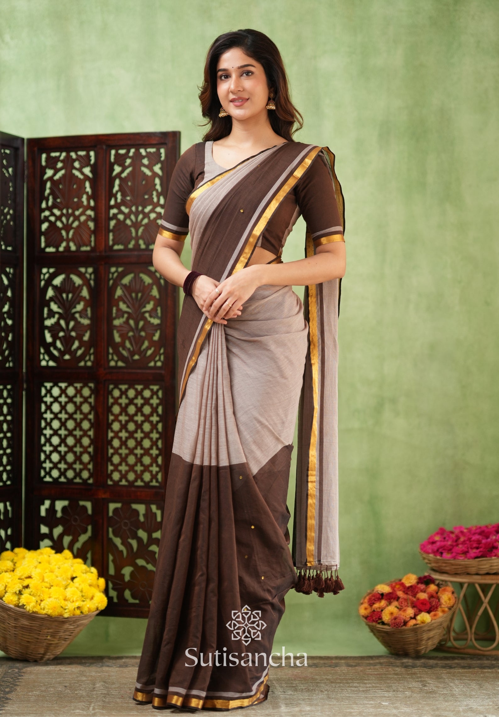 Regal Border Mul Cotton Saree