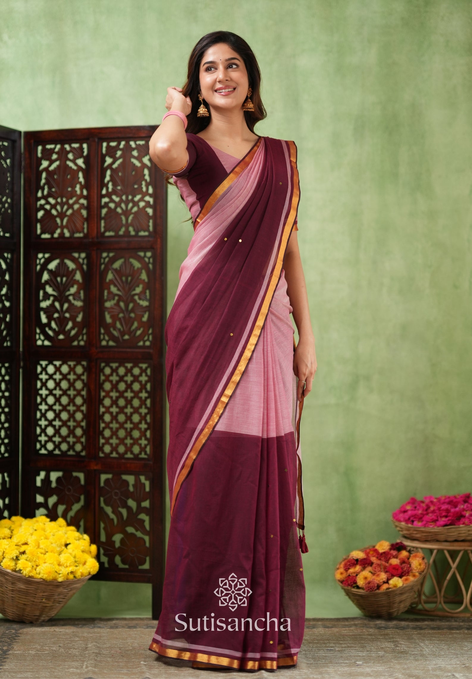Regal Border Mul Cotton Saree