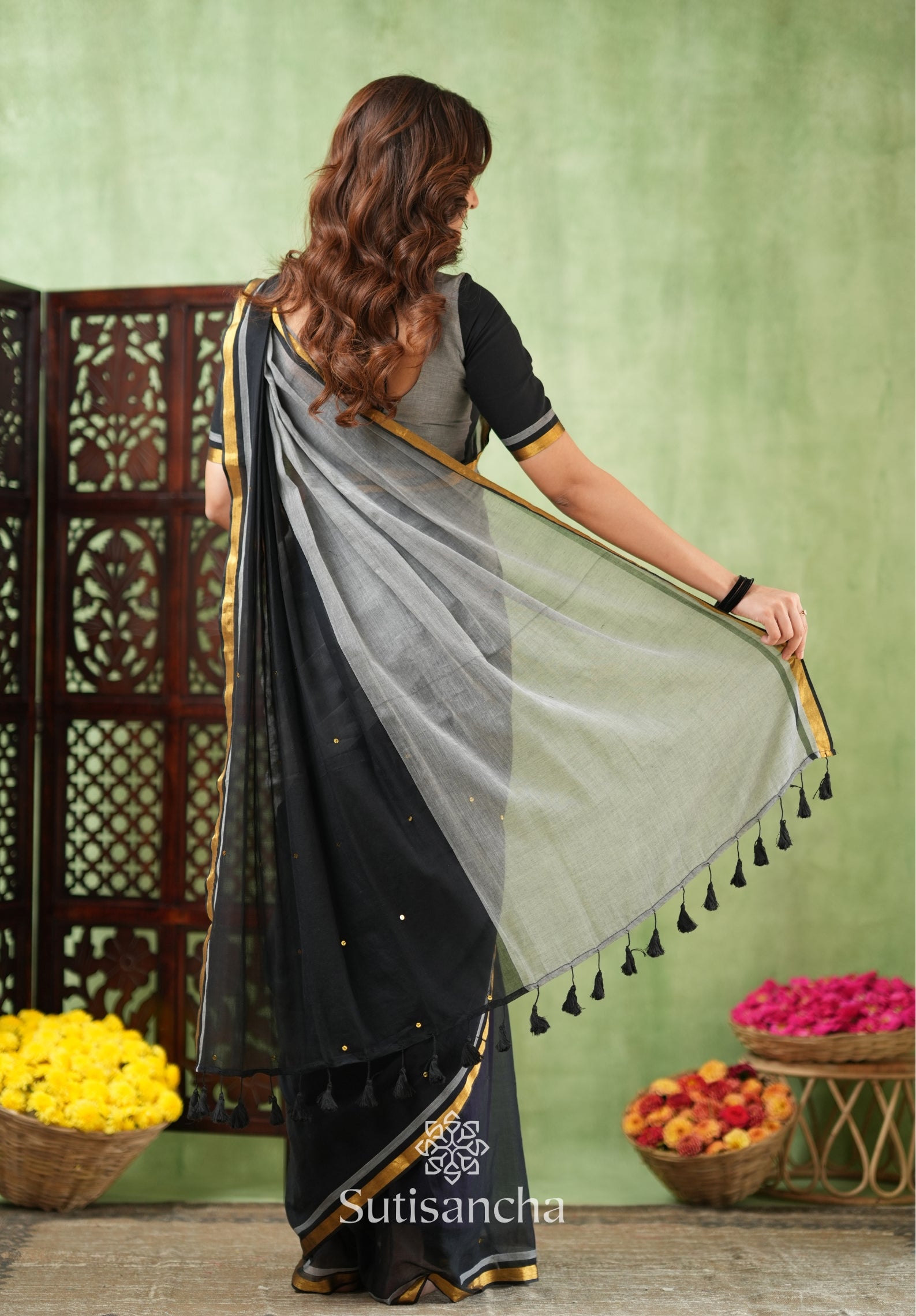 Regal Border Mul Cotton Saree
