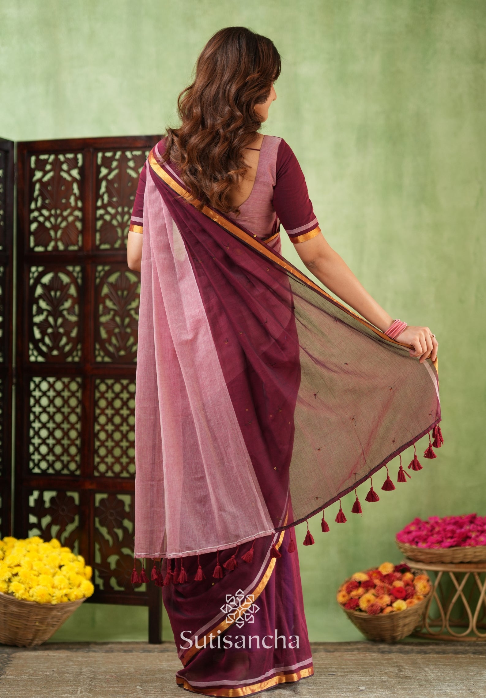 Regal Border Mul Cotton Saree