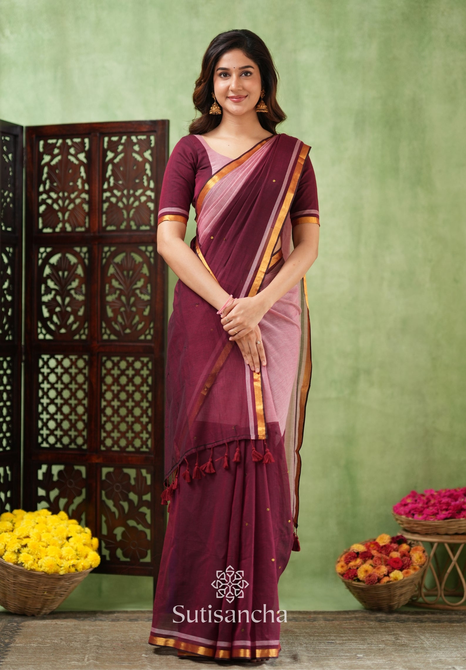 Regal Border Mul Cotton Saree