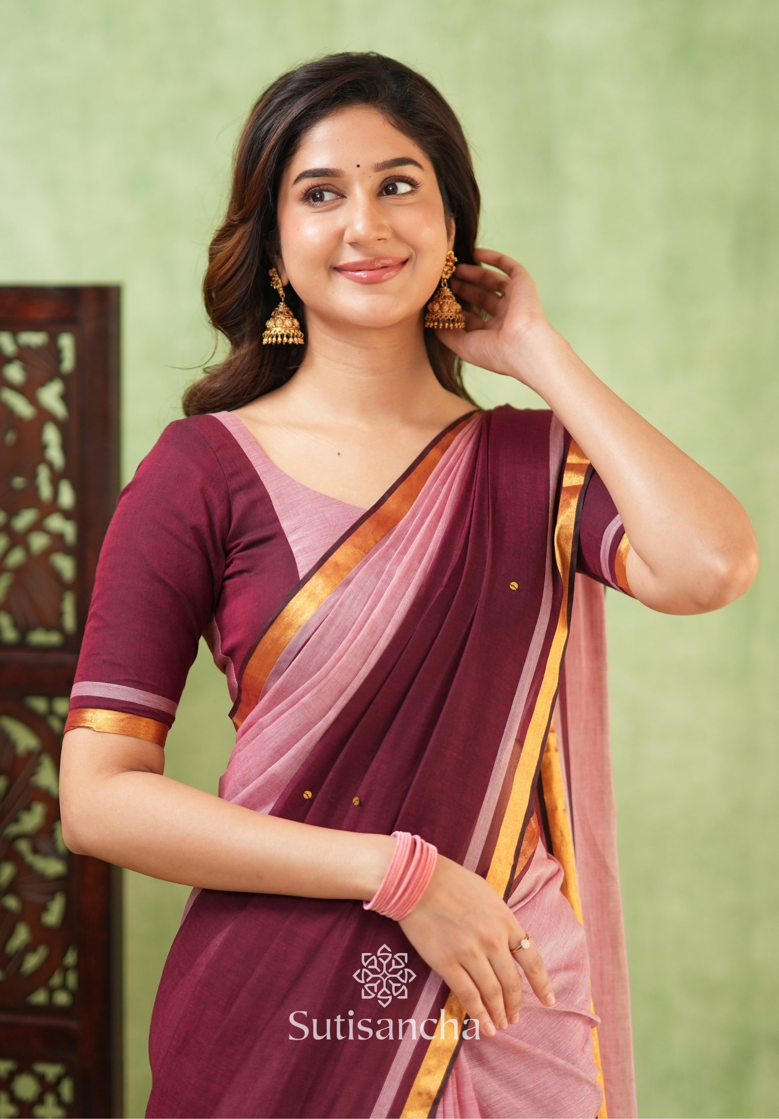 Regal Border Mul Cotton Saree