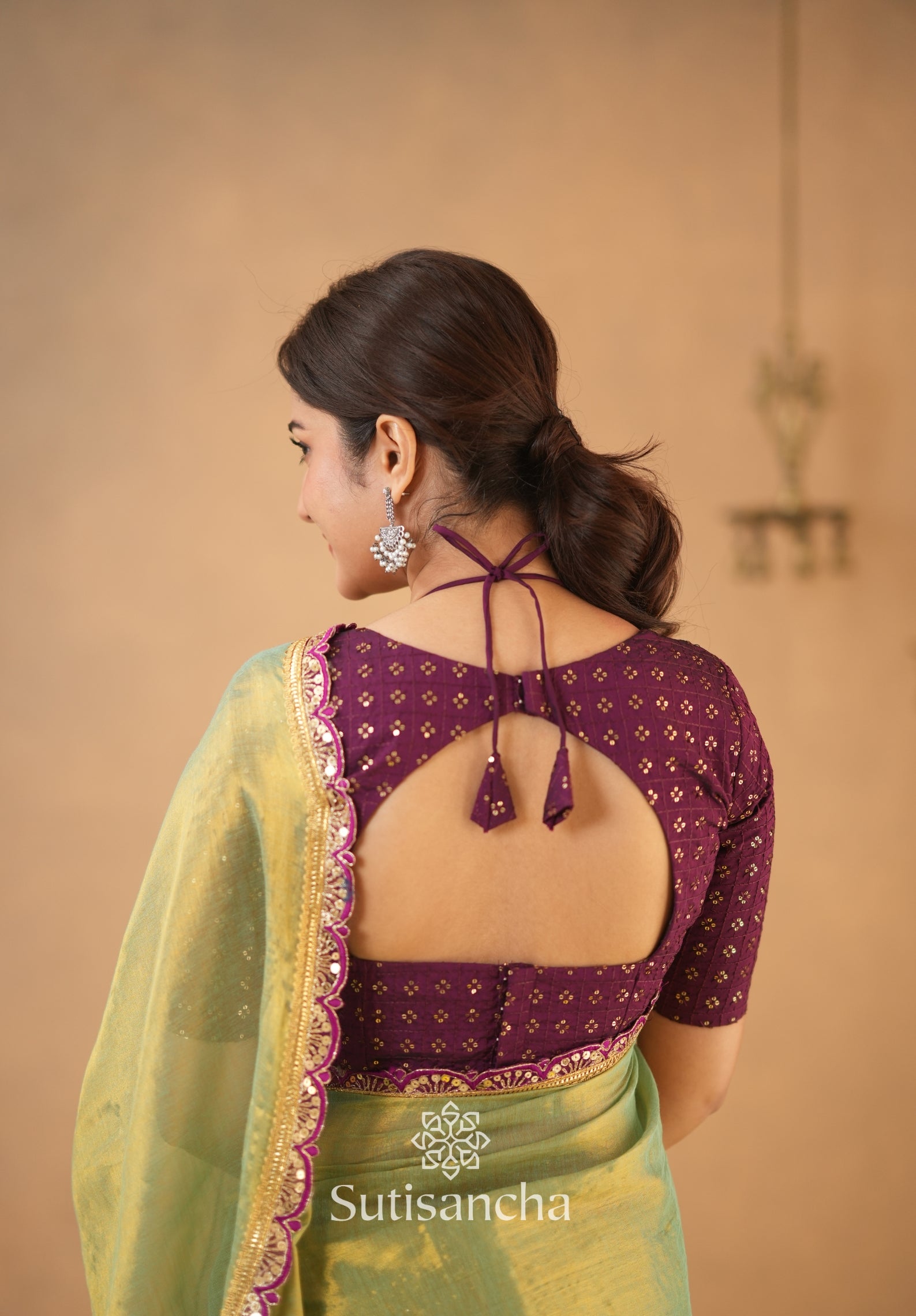 The Luxe Gleam Tissue Cotton Saree