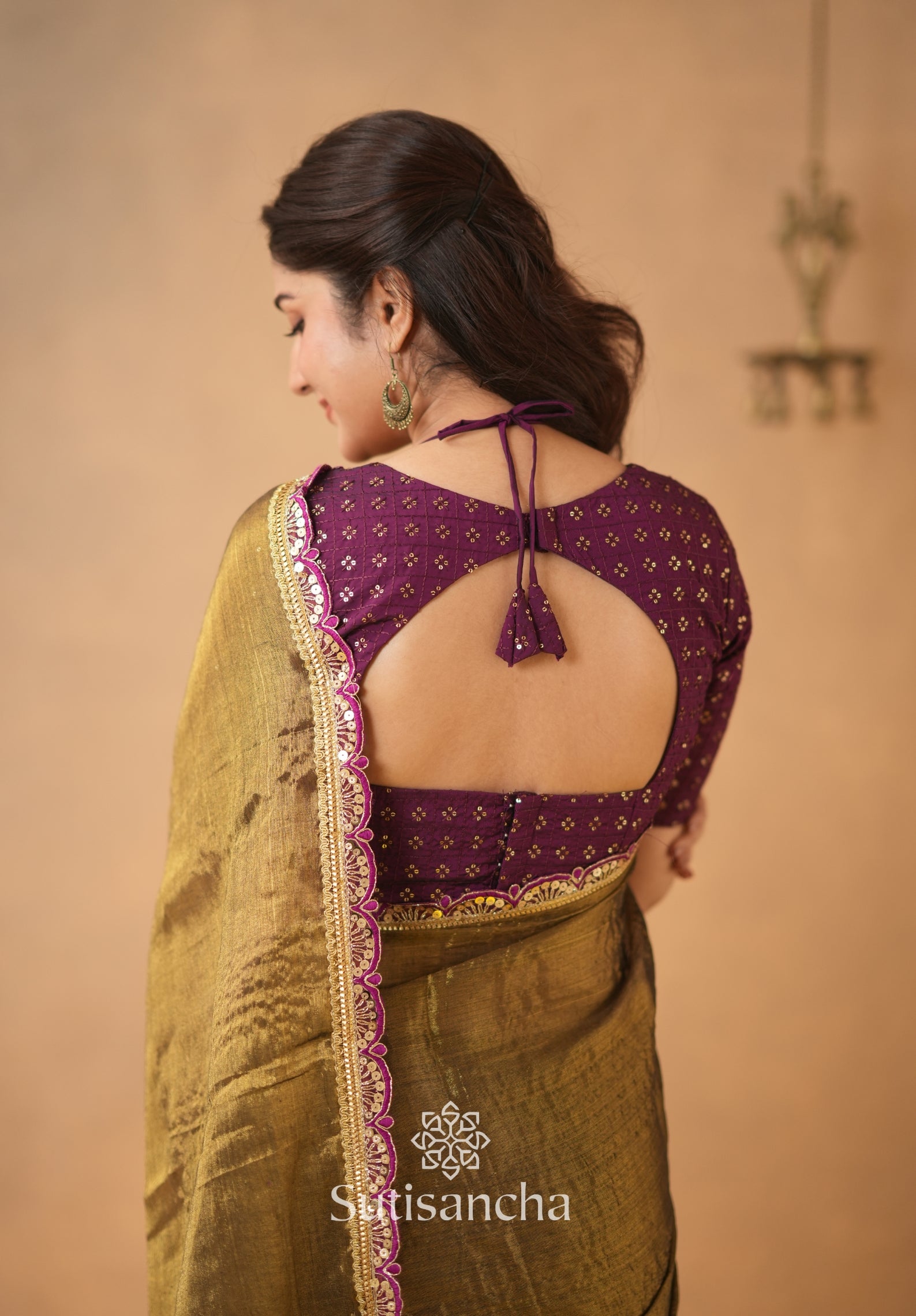 The Luxe Gleam Tissue Cotton Saree