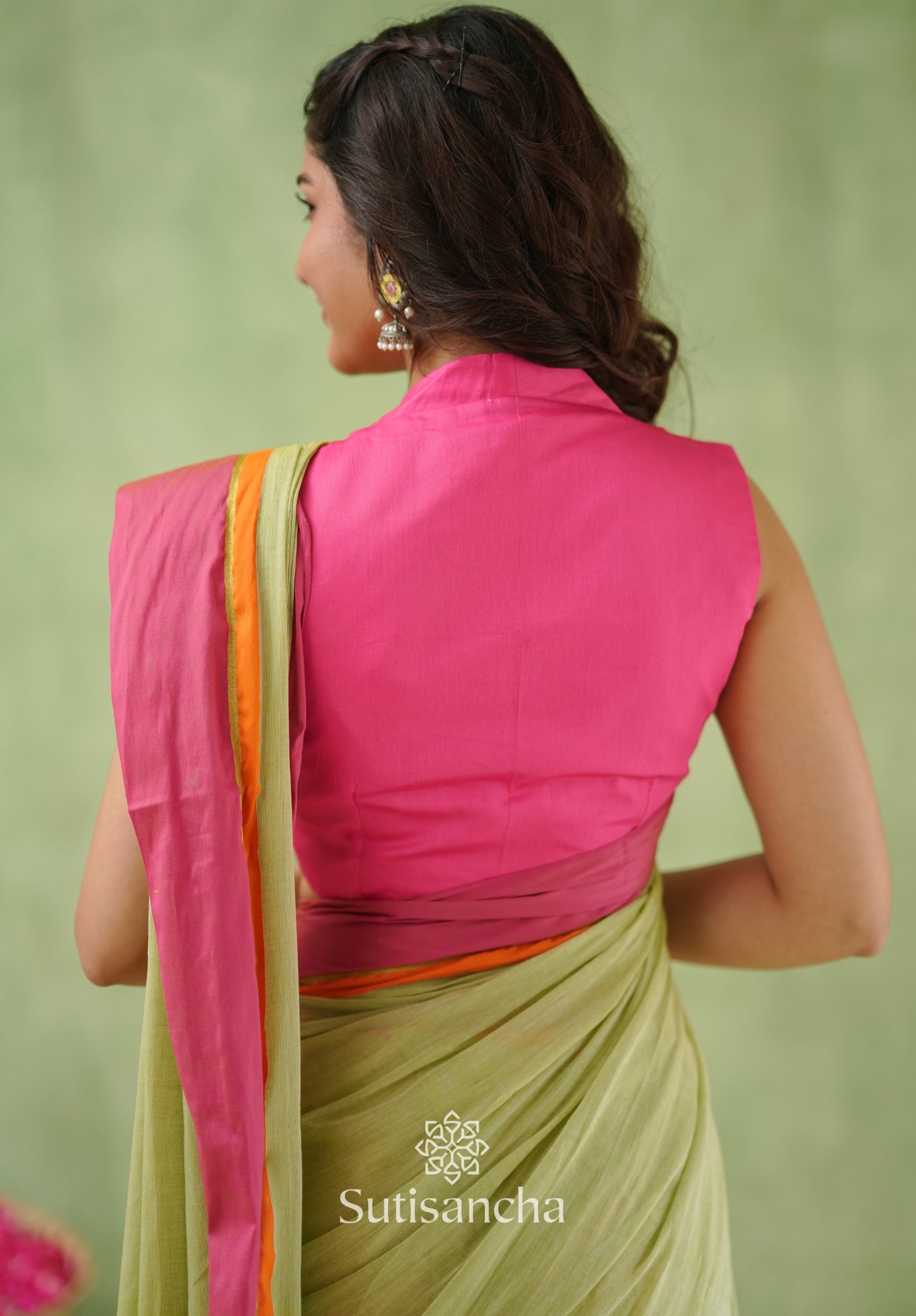 Pink Poise Pure Cotton Saree