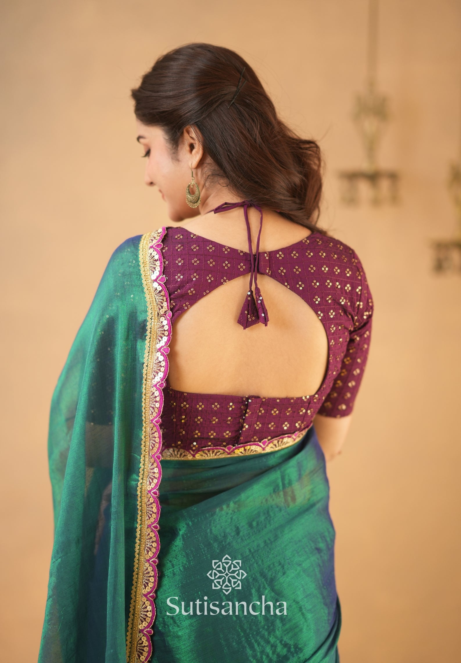 The Luxe Gleam Tissue Cotton Saree