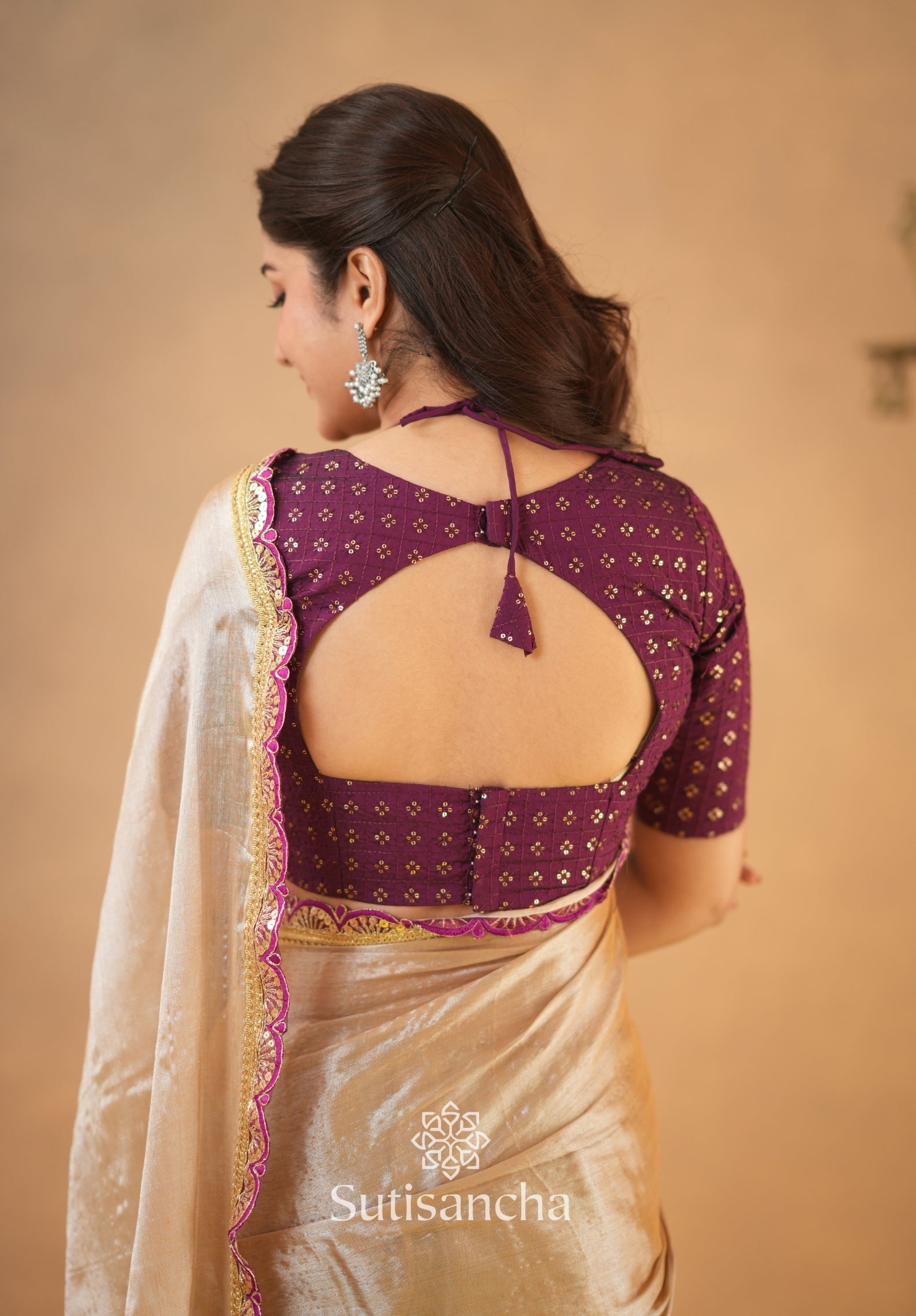 The Luxe Gleam Tissue Cotton Saree