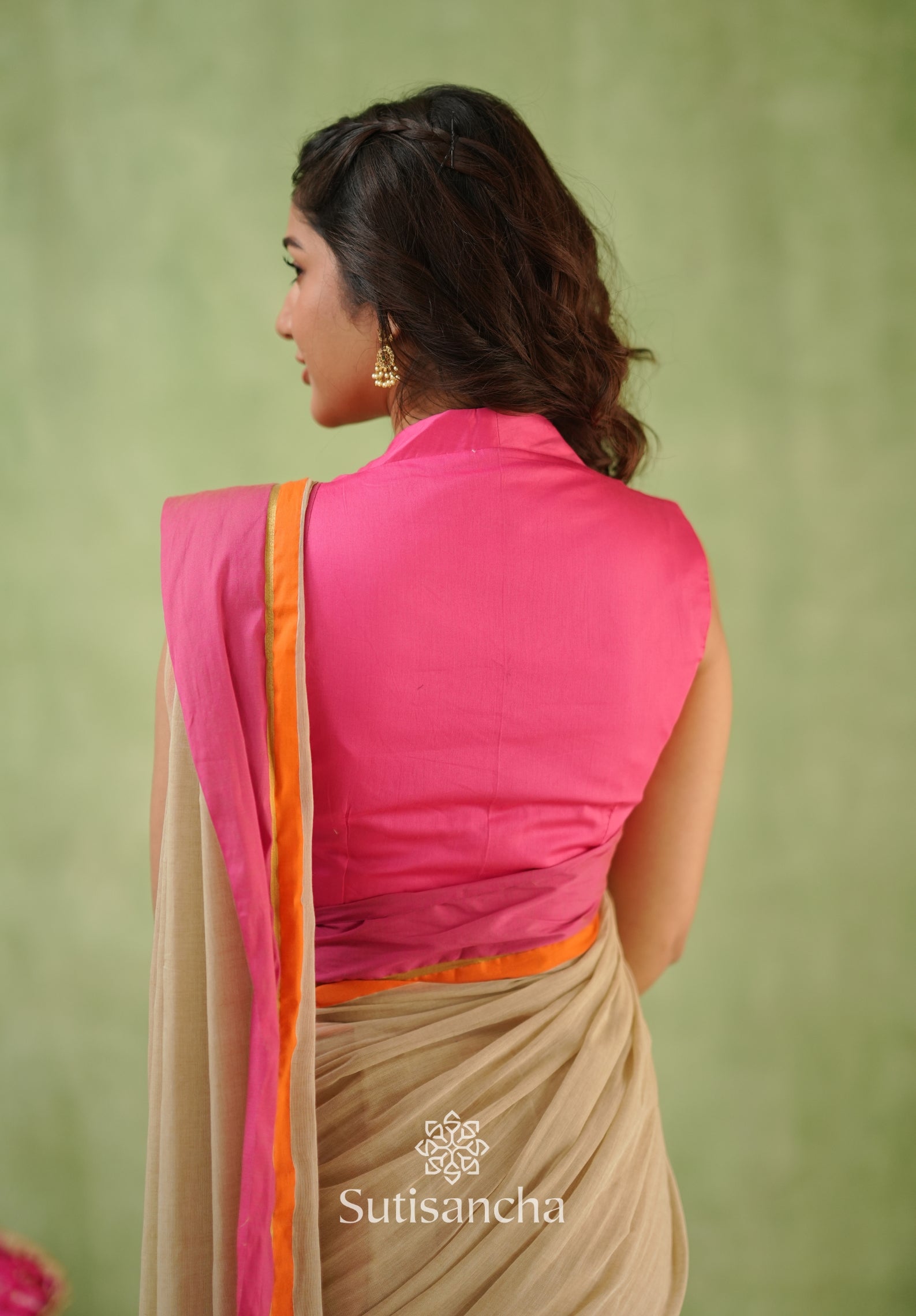 Pink Poise Pure Cotton Saree