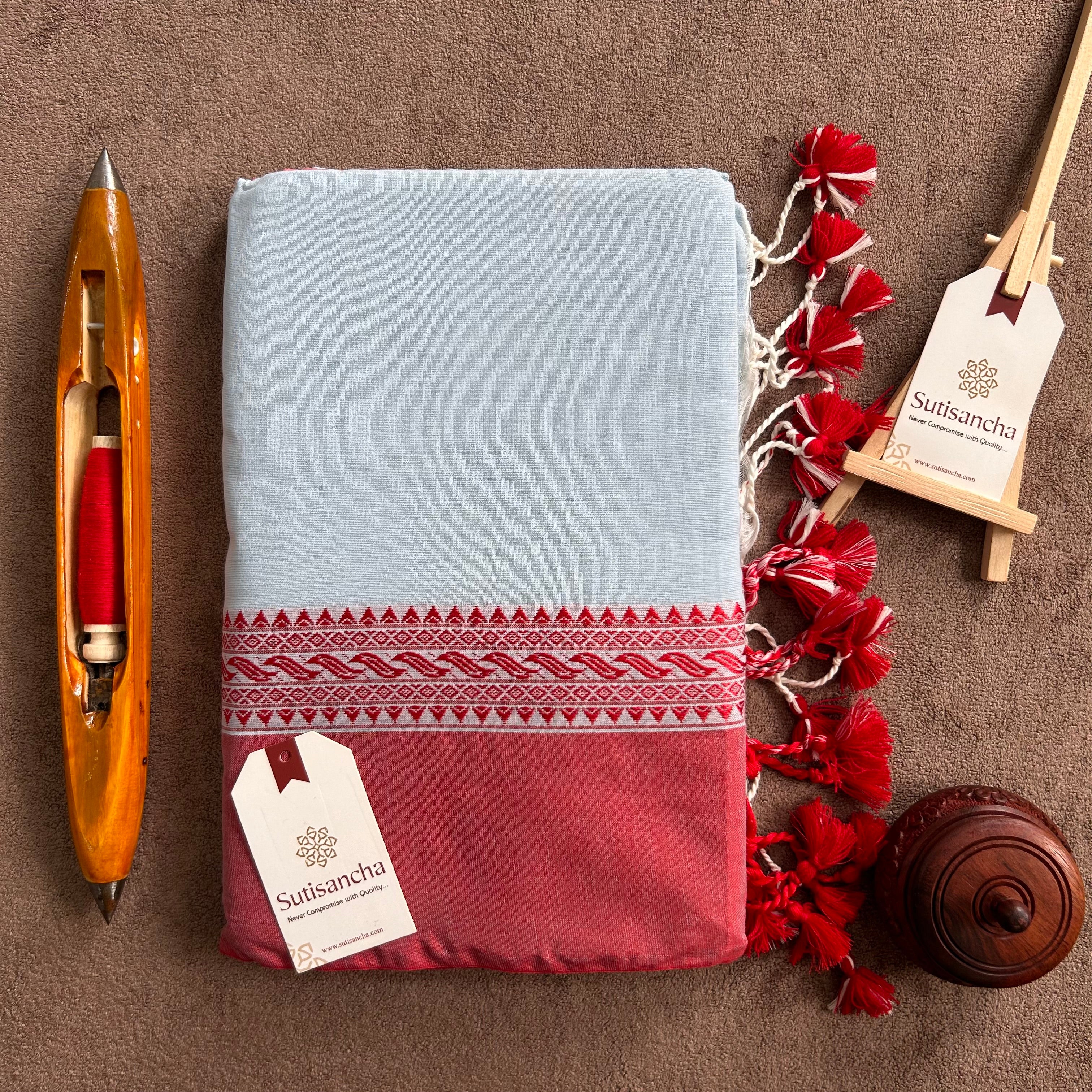 Sutisancha Bengal Cotton Saree in Traditional Weave