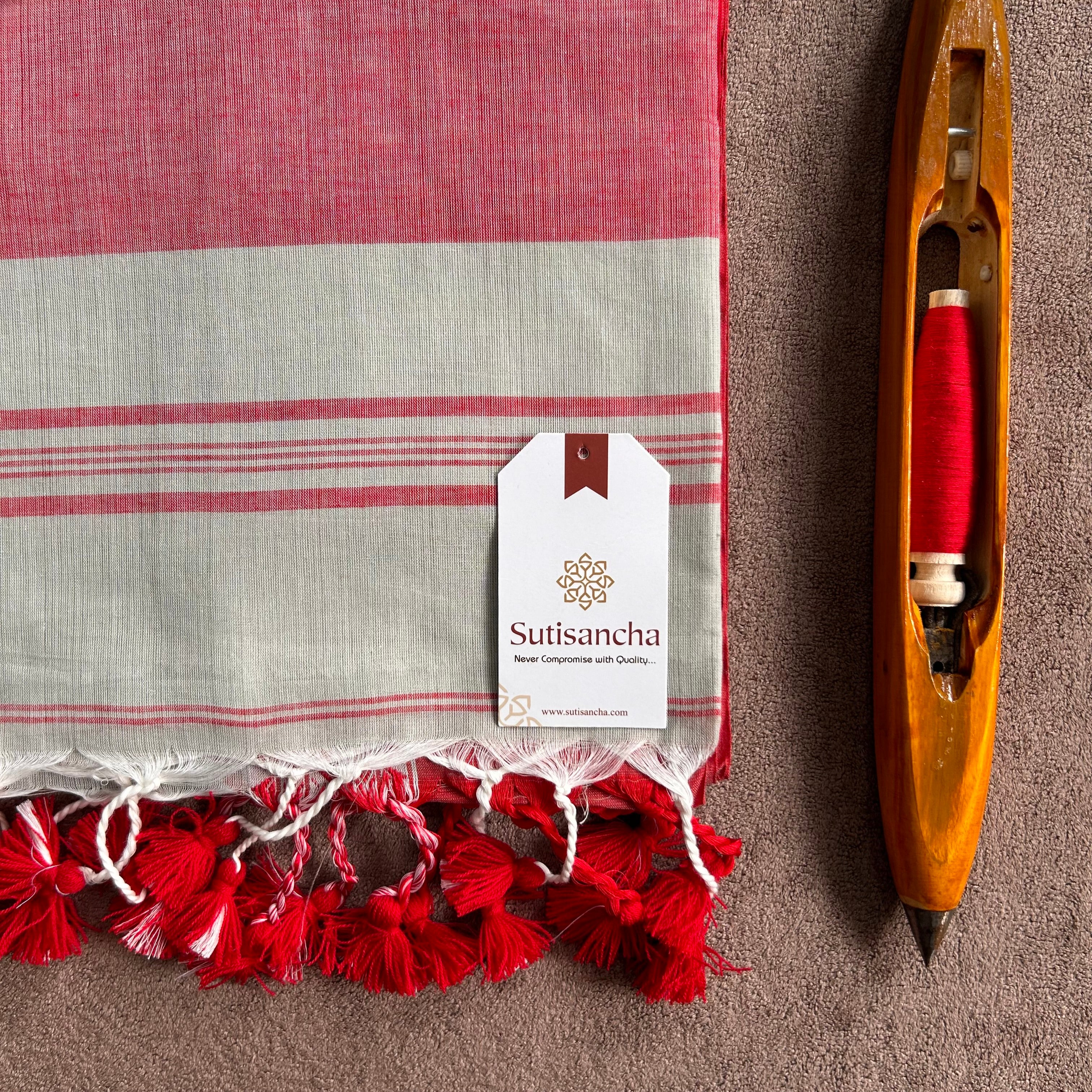 Sutisancha Bengal Cotton Saree in Traditional Weave