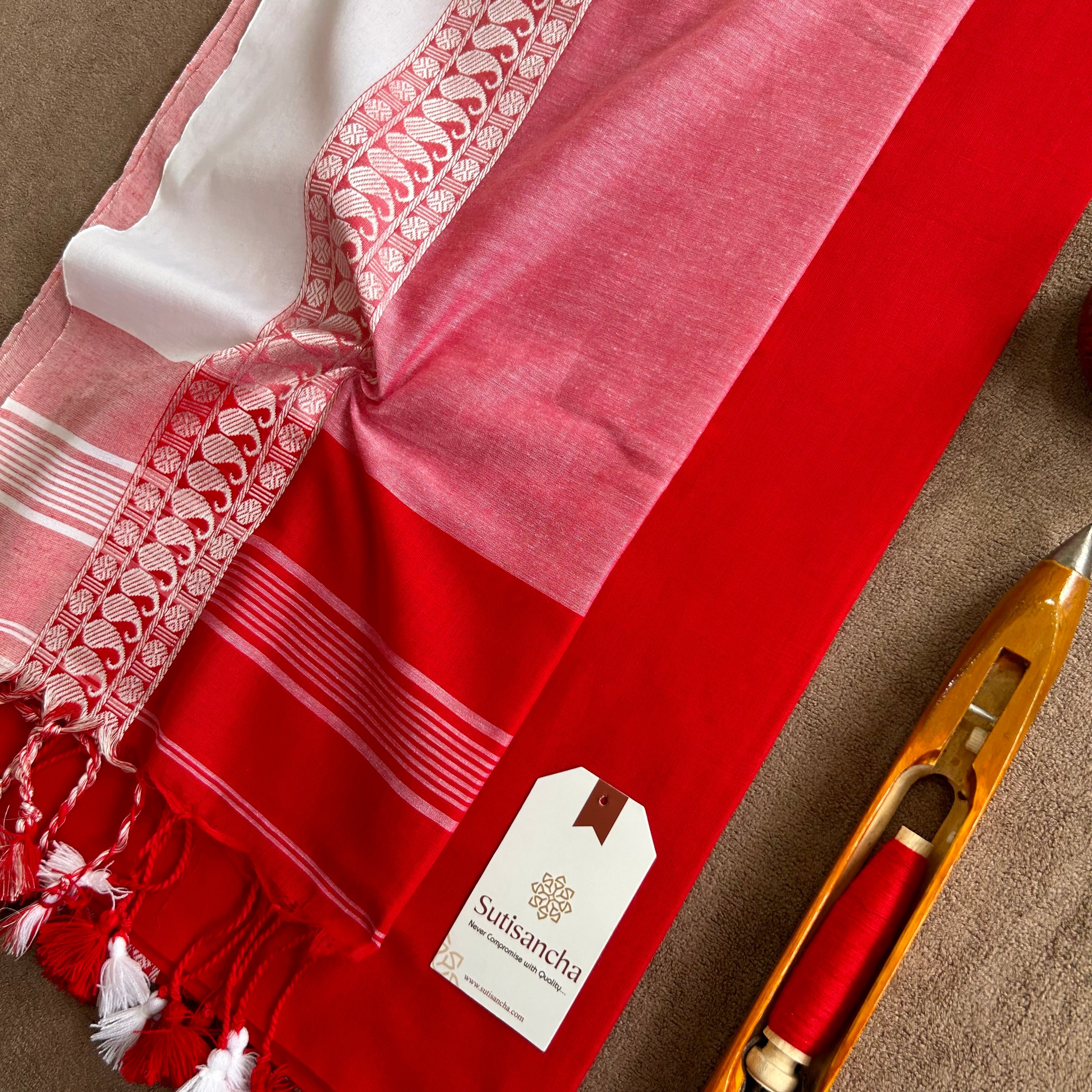 Sutisancha Bengal Cotton Saree in Traditional Weave