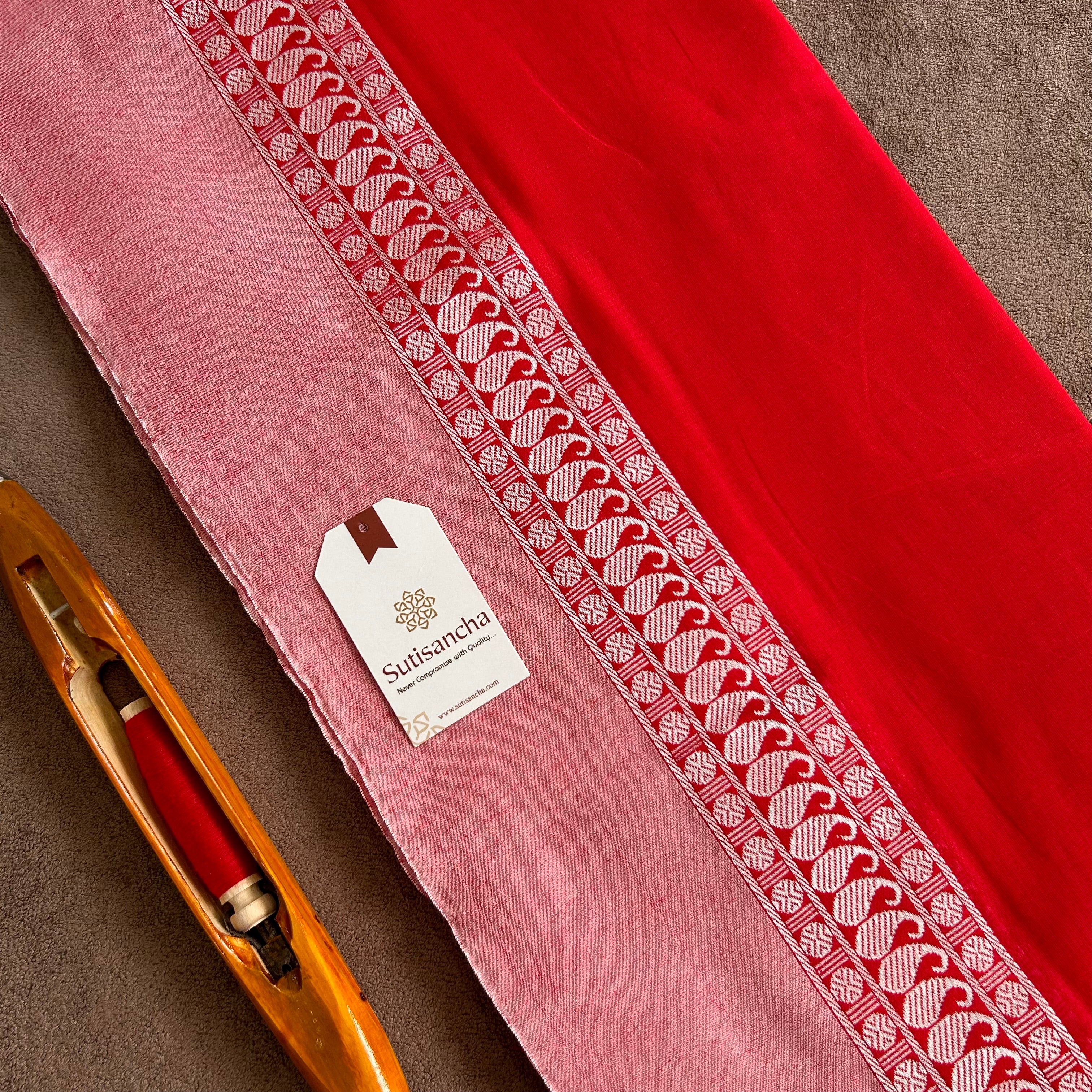 Sutisancha Bengal Cotton Saree in Traditional Weave