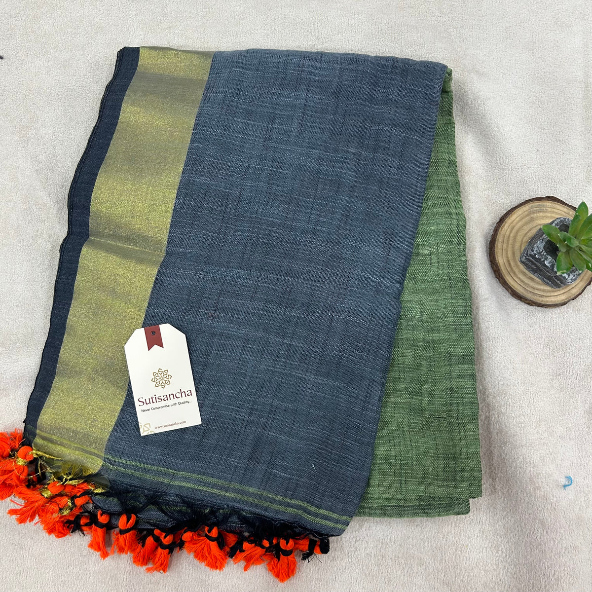 Pure Cotton Saree with Running Blouse | Clearance Sale