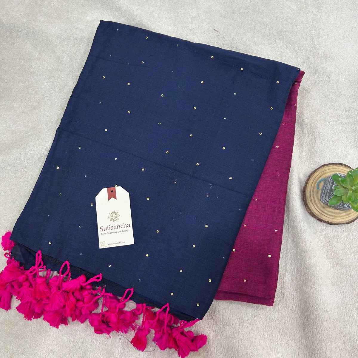 Pure Cotton Saree with Running Blouse | Clearance Sale
