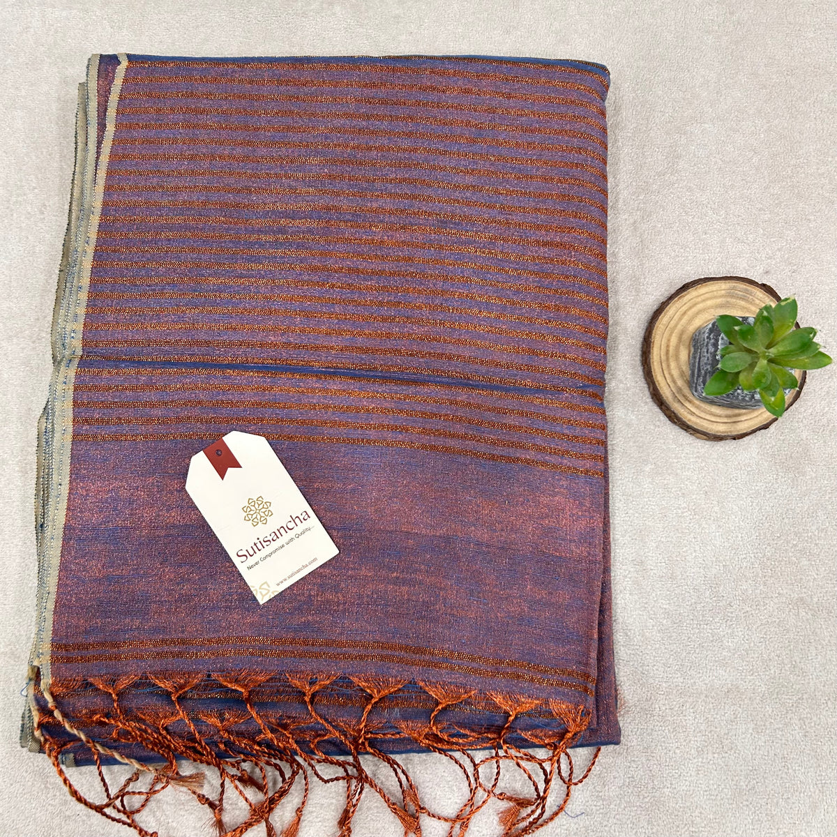 Pure Tissue Saree with Running Blouse | Clearance Sale